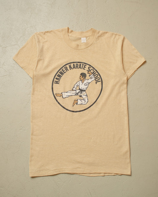 1980s Karate School T-shirt beige - M/L