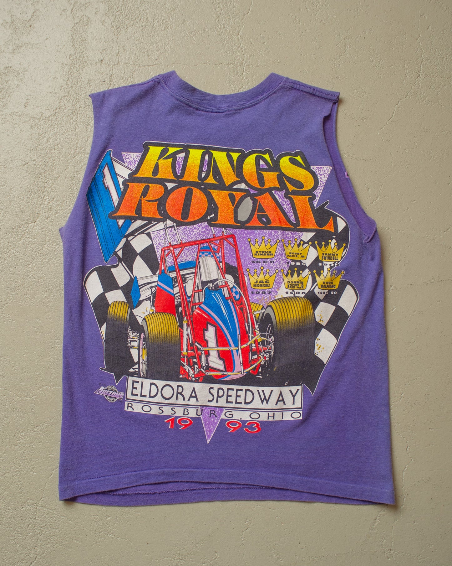 1993 Kings Royal Racing Cut Off Shirt purple - S