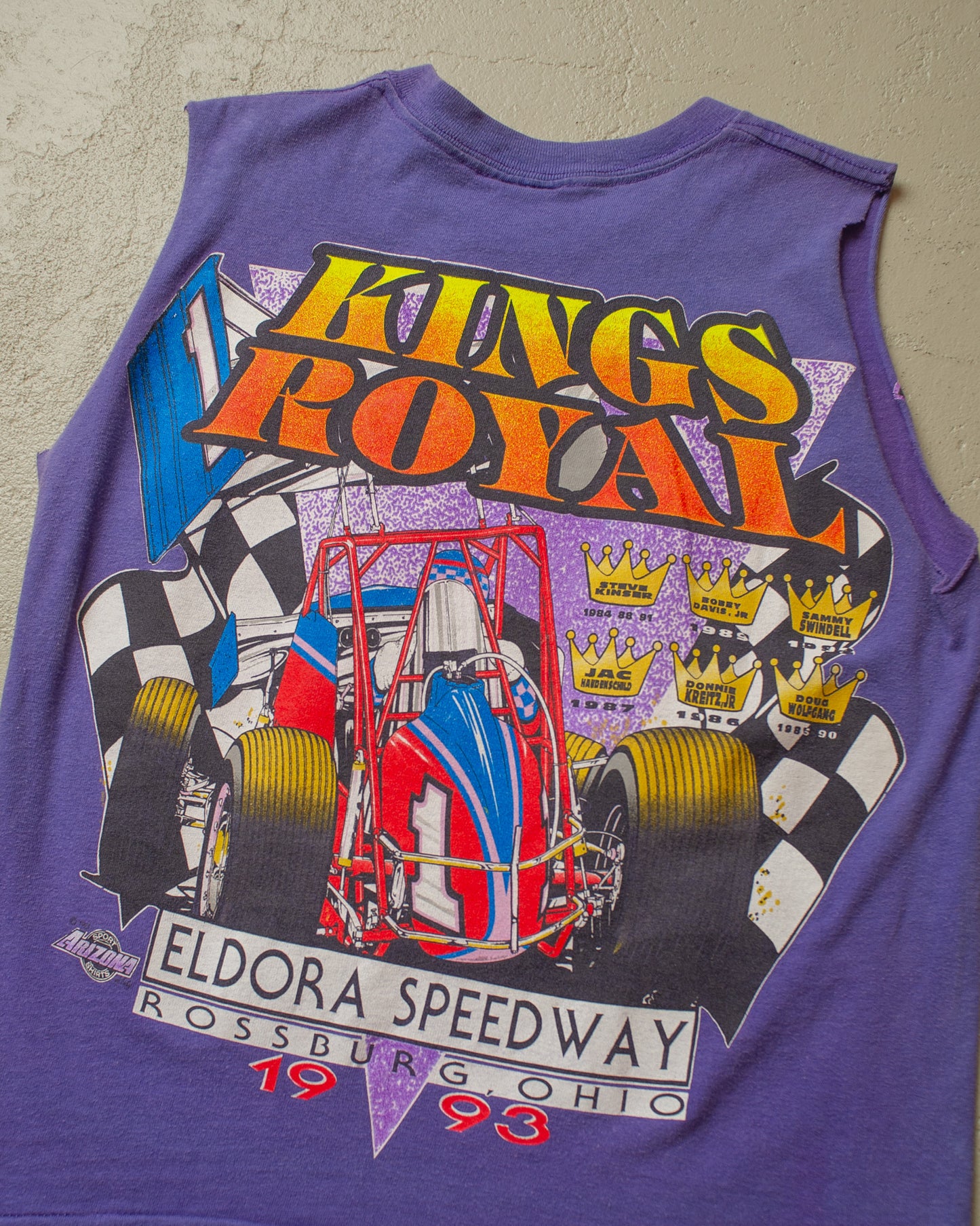 1993 Kings Royal Racing Cut Off Shirt purple - S