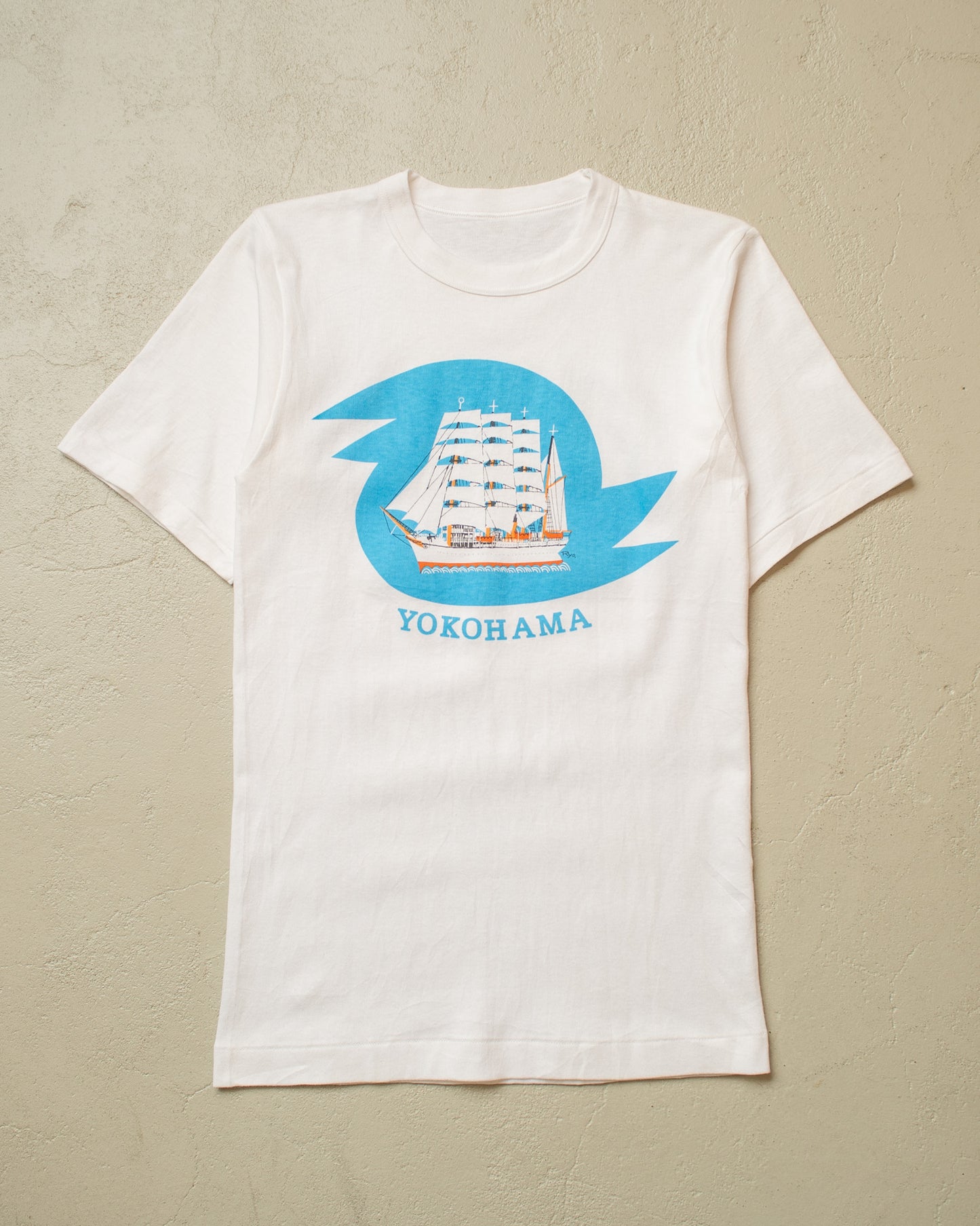 1990s Yokohama Souvenir T-shirt white - S/M