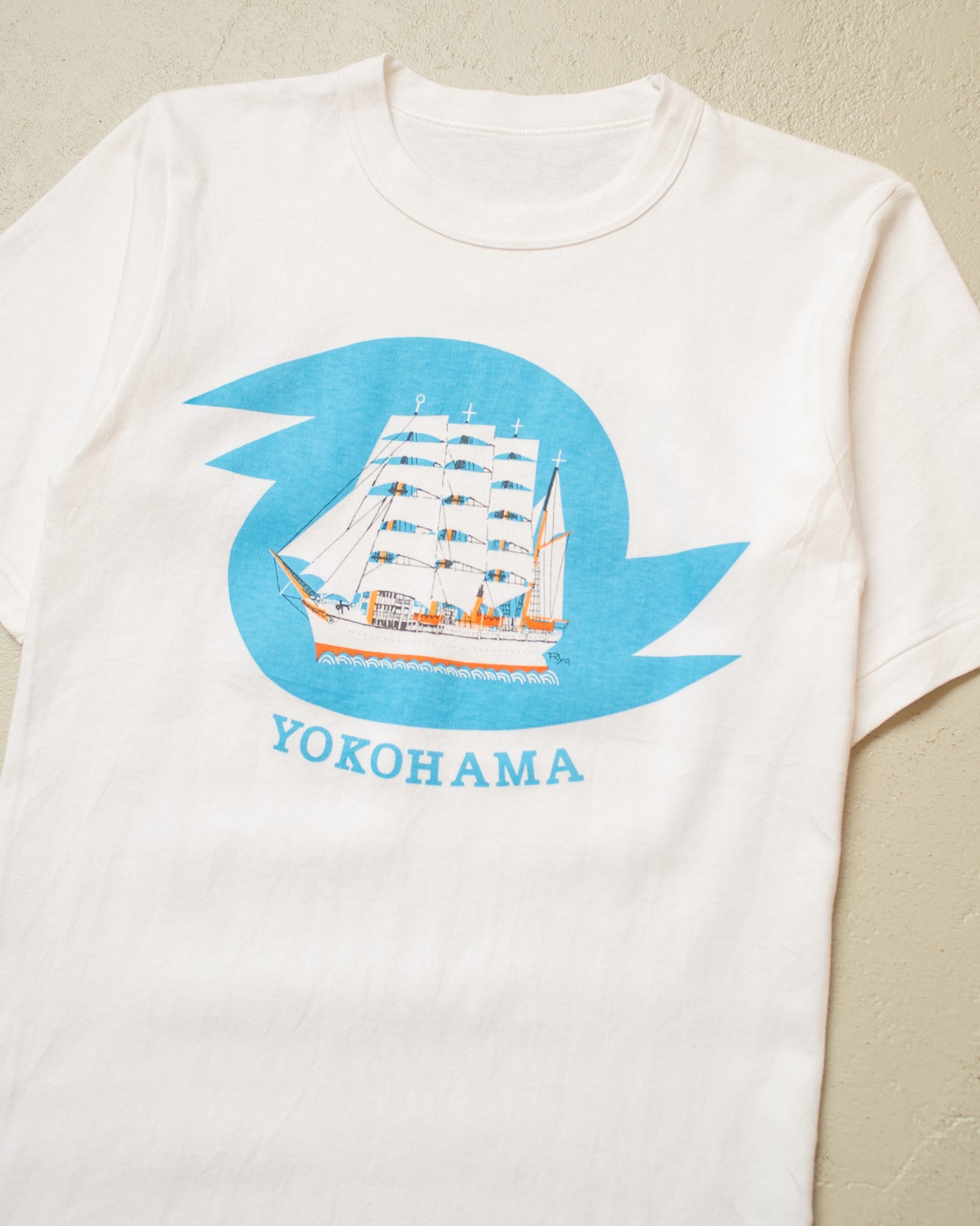 1990s Yokohama Souvenir T-shirt white - S/M