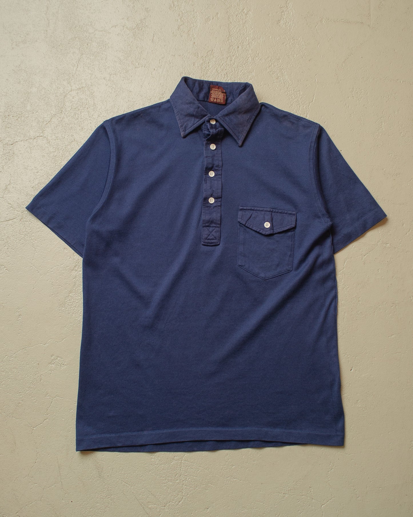 1980s Cross Creek Cotton Polo navyblue - M