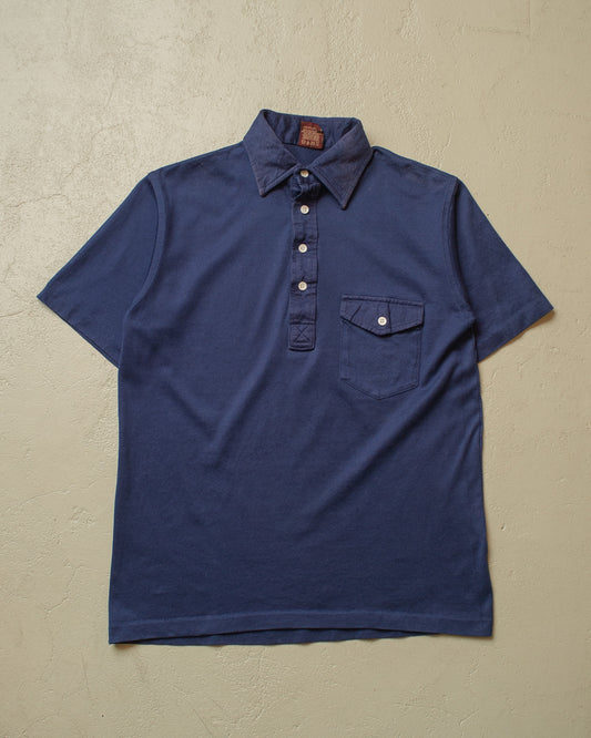1980s Cross Creek Cotton Polo navyblue - M