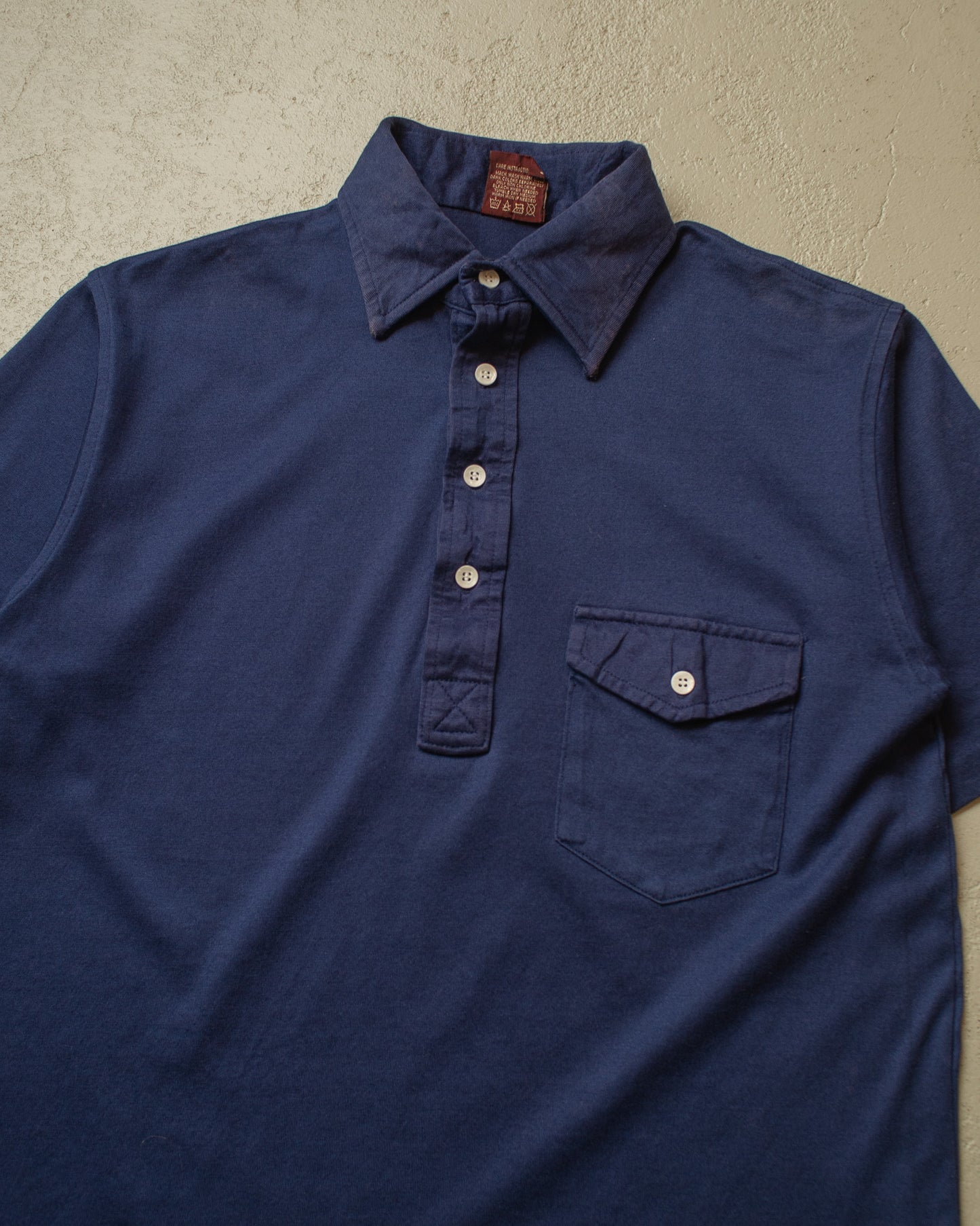1980s Cross Creek Cotton Polo navyblue - M