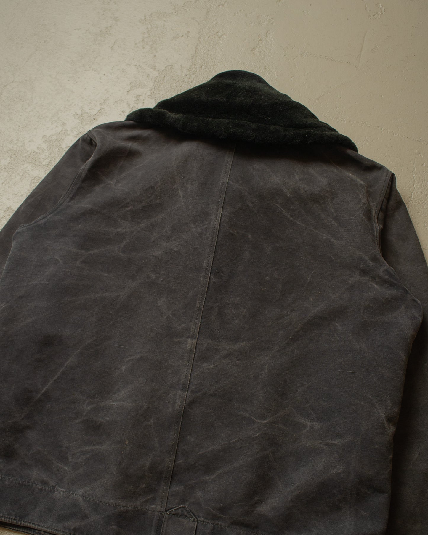 1970s Sovjet Tanker Jacket Faded black - L
