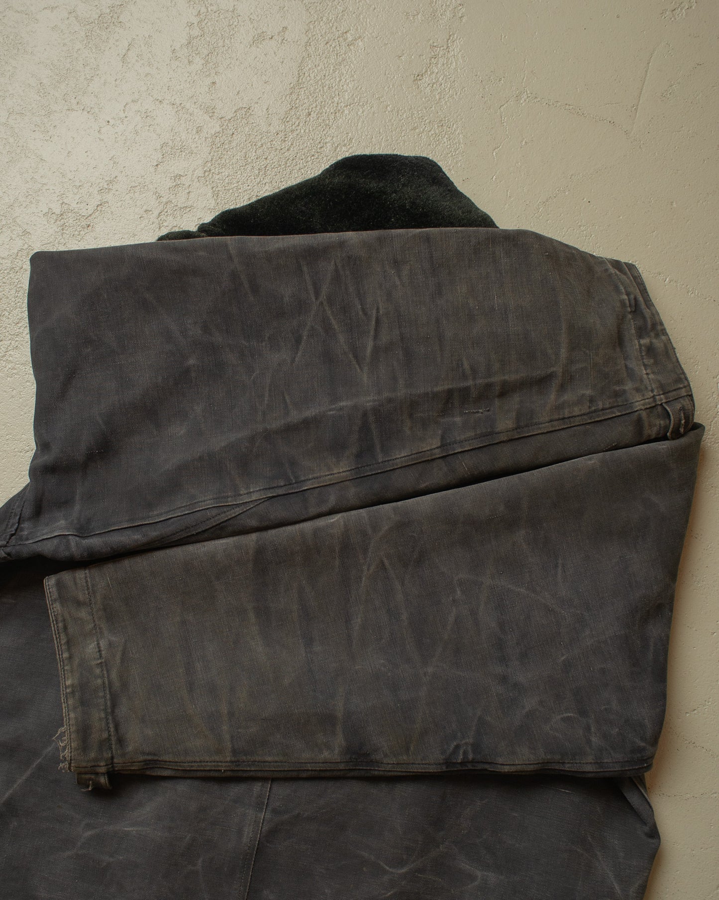 1970s Sovjet Tanker Jacket Faded black - L