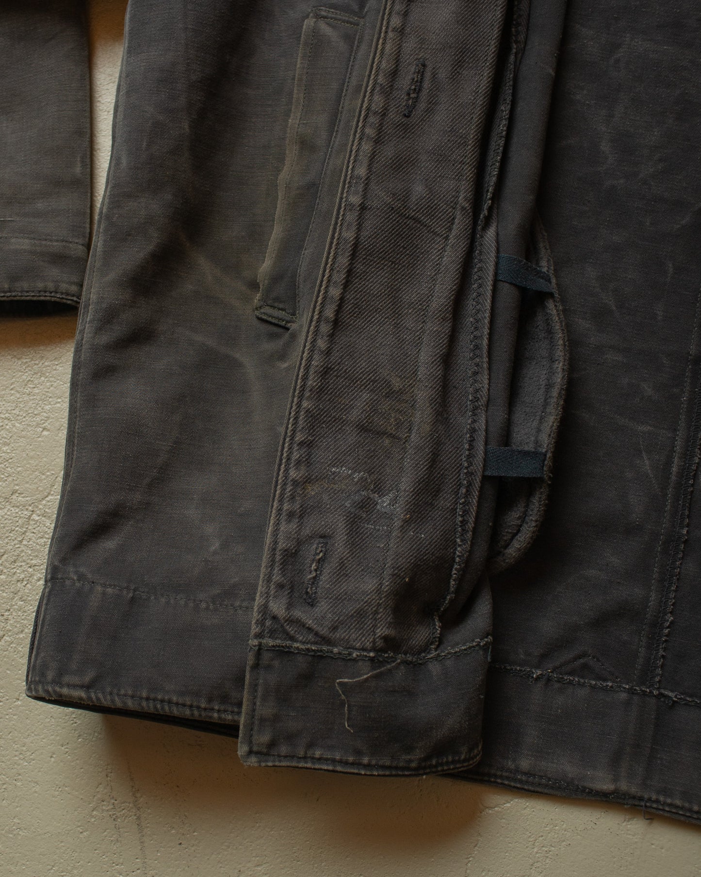 1970s Sovjet Tanker Jacket Faded black - L