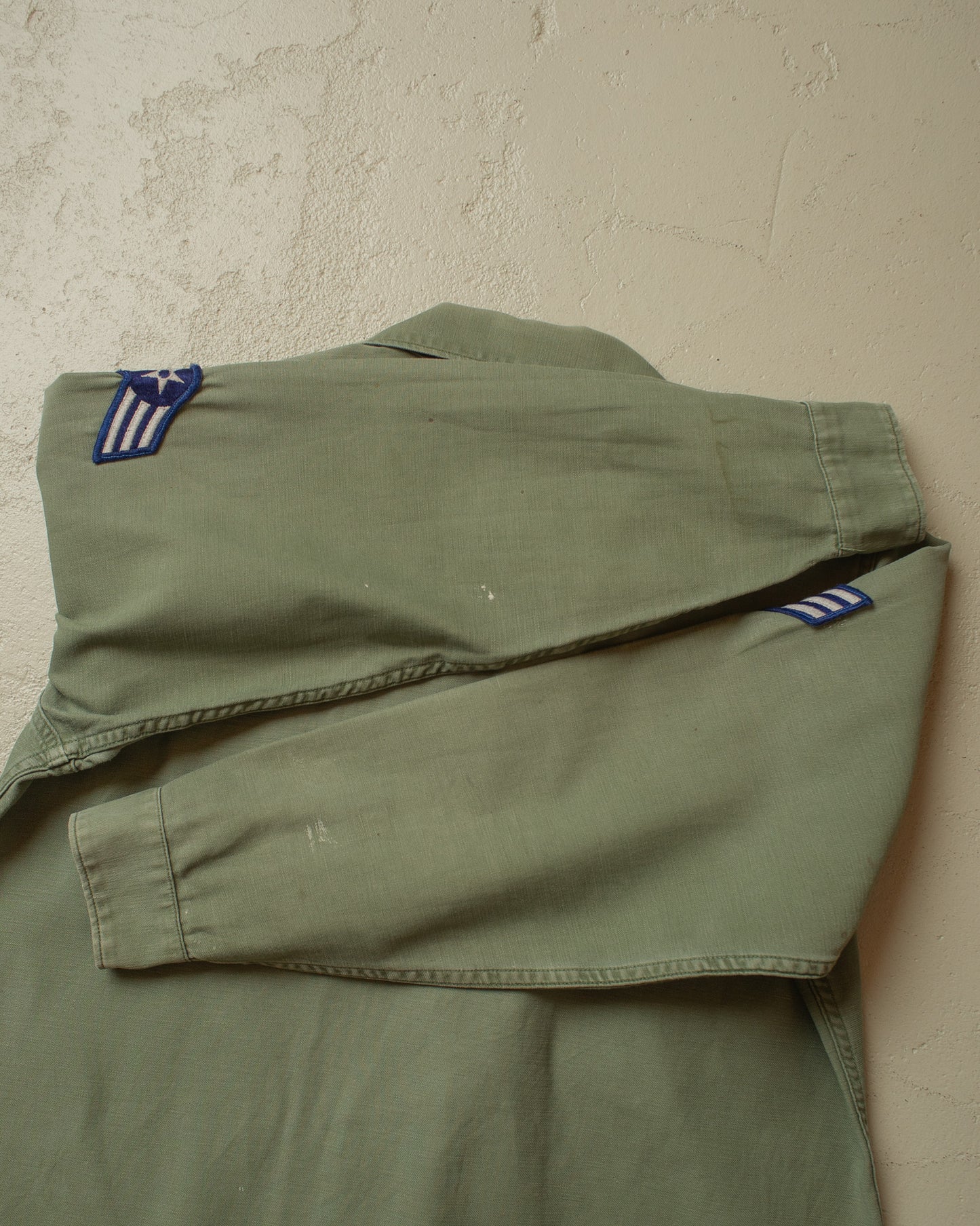 1970s US Air Force OG 107 Utility Shirt khaki - L/XL