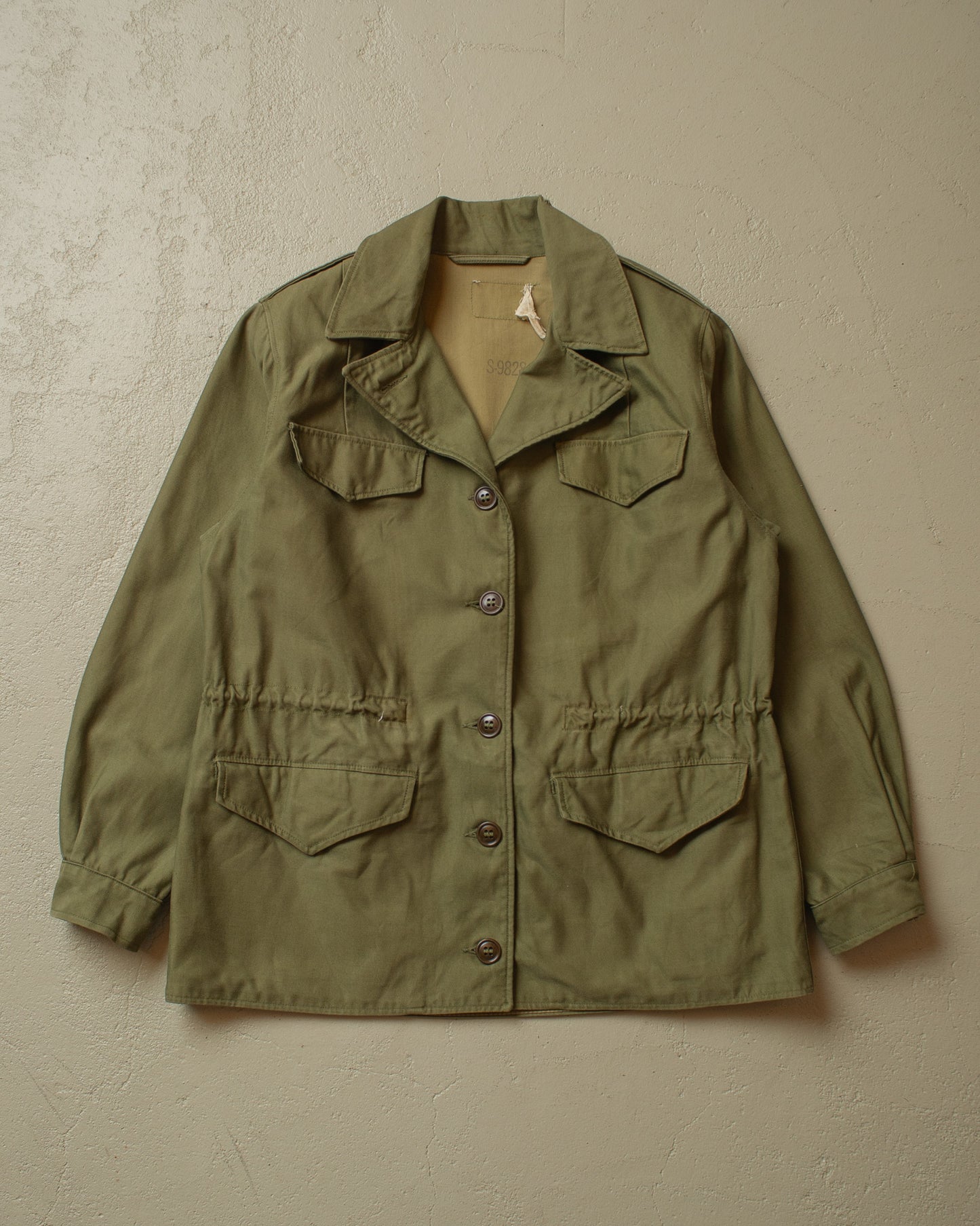 1940s WW2 Womens US Army Field Jacket khaki - S/M