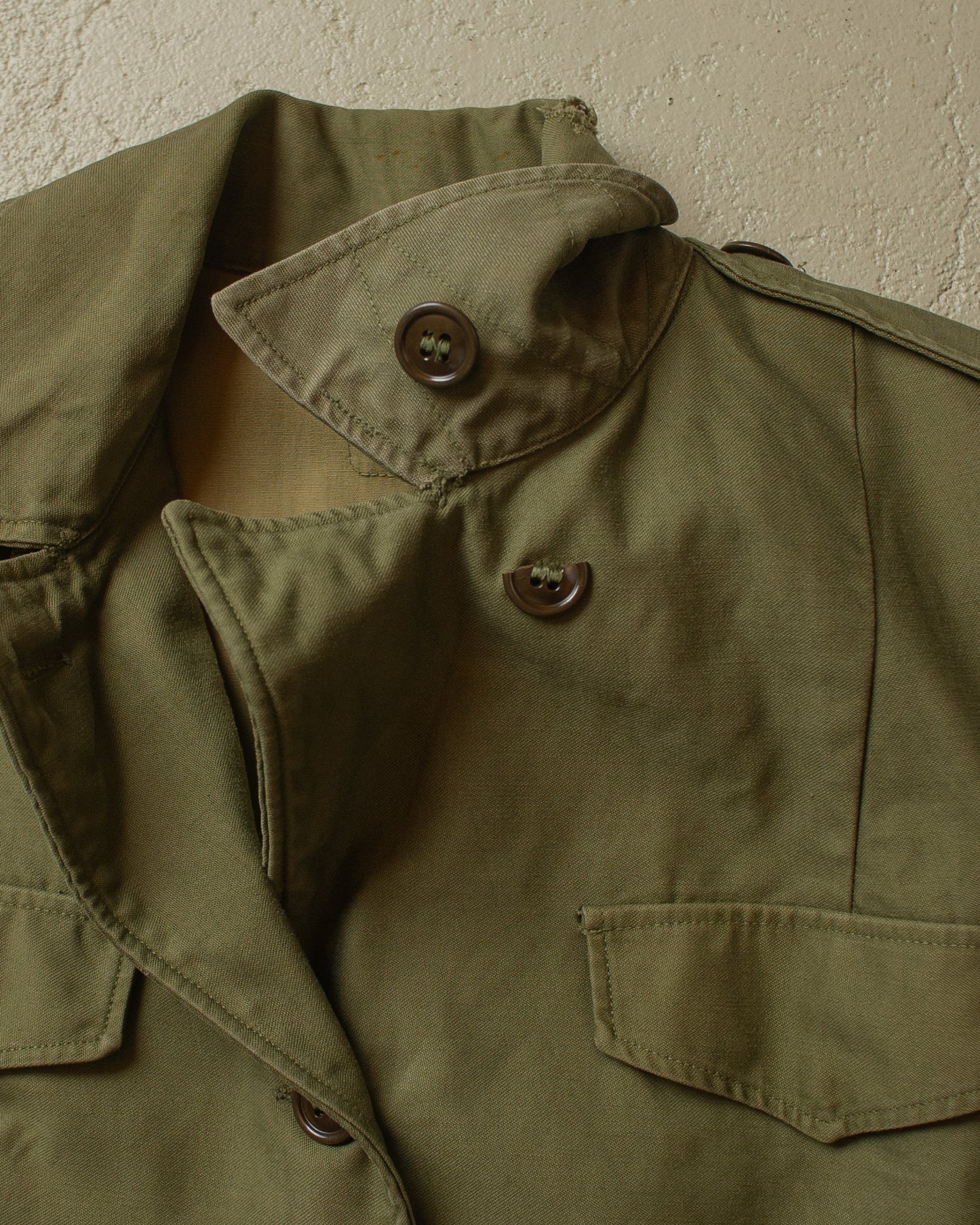 1940s WW2 Womens US Army Field Jacket khaki - S/M