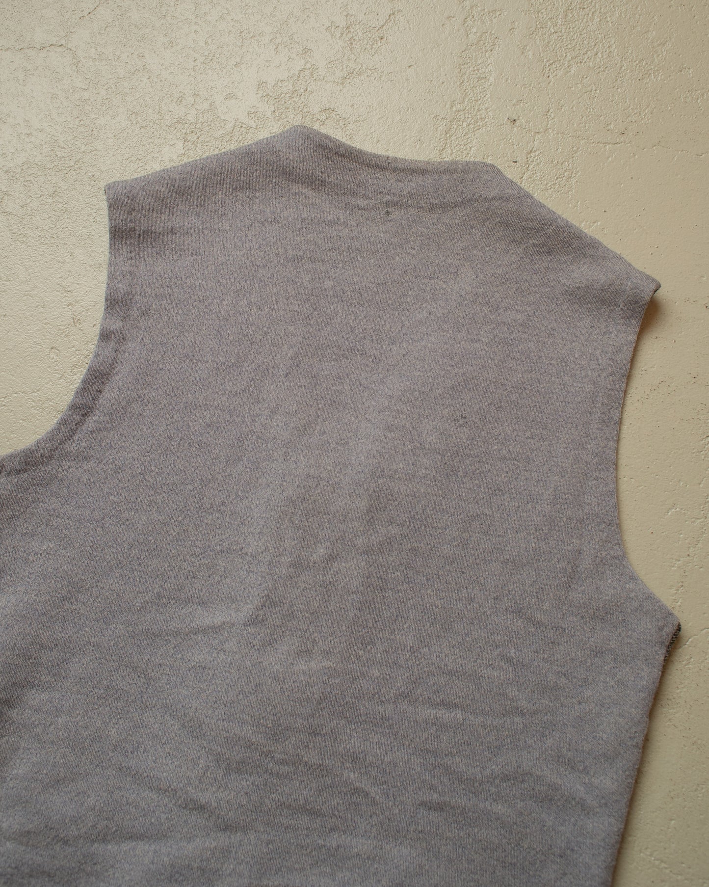1940s/50s German Knit Zip Vest grey - M