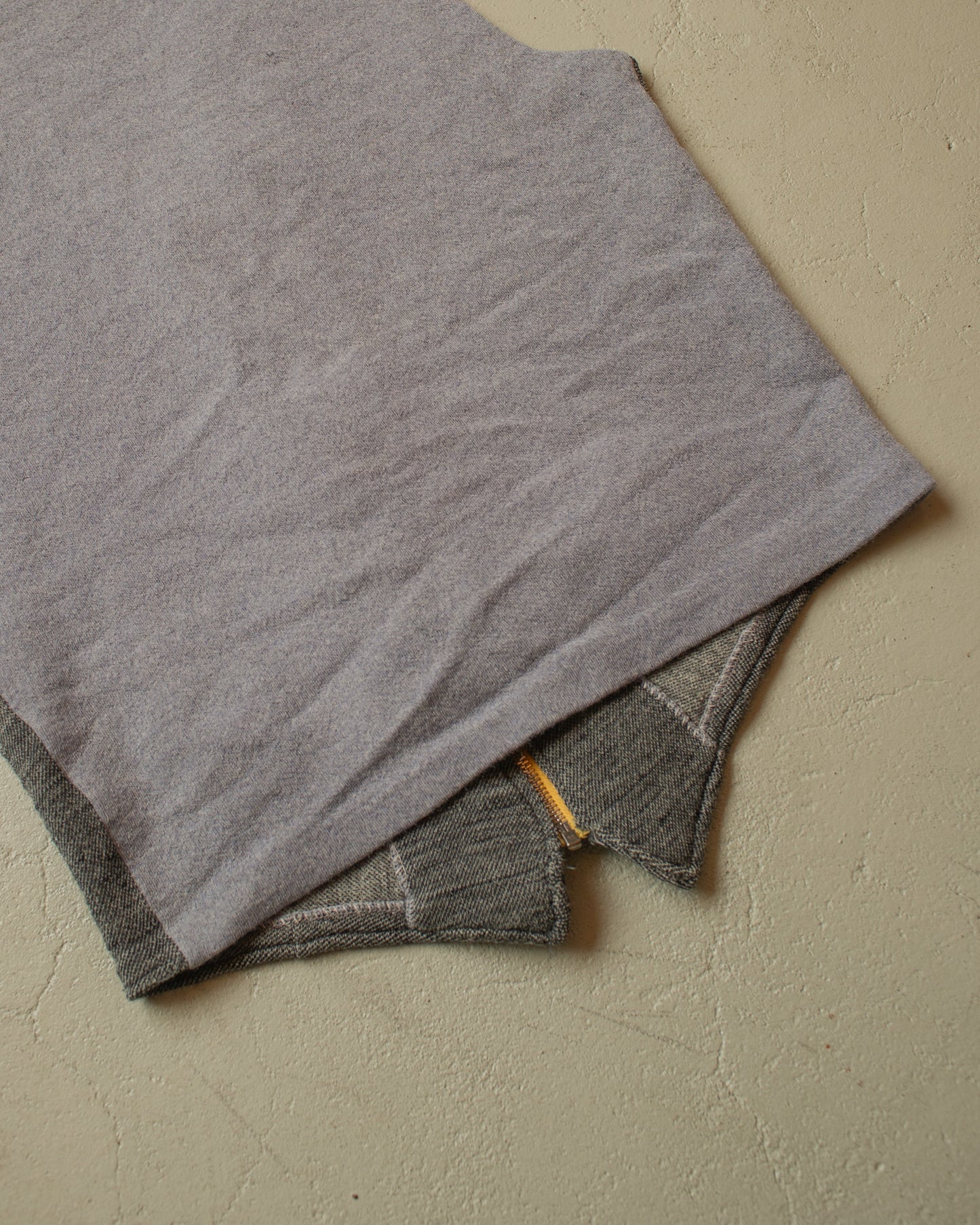 1940s/50s German Knit Zip Vest grey - M