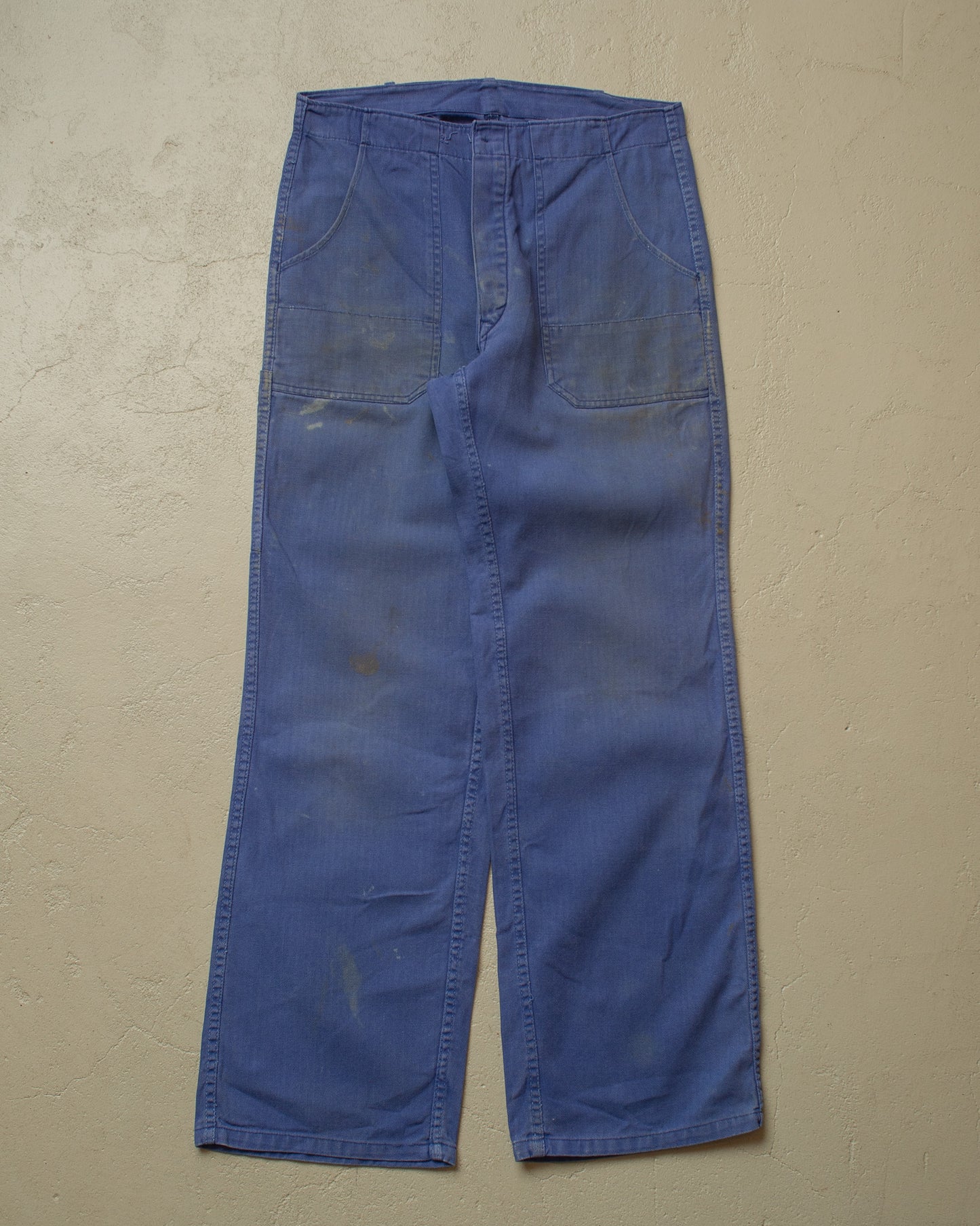 1960s/70s German Workwear Pants blue - W32 L30