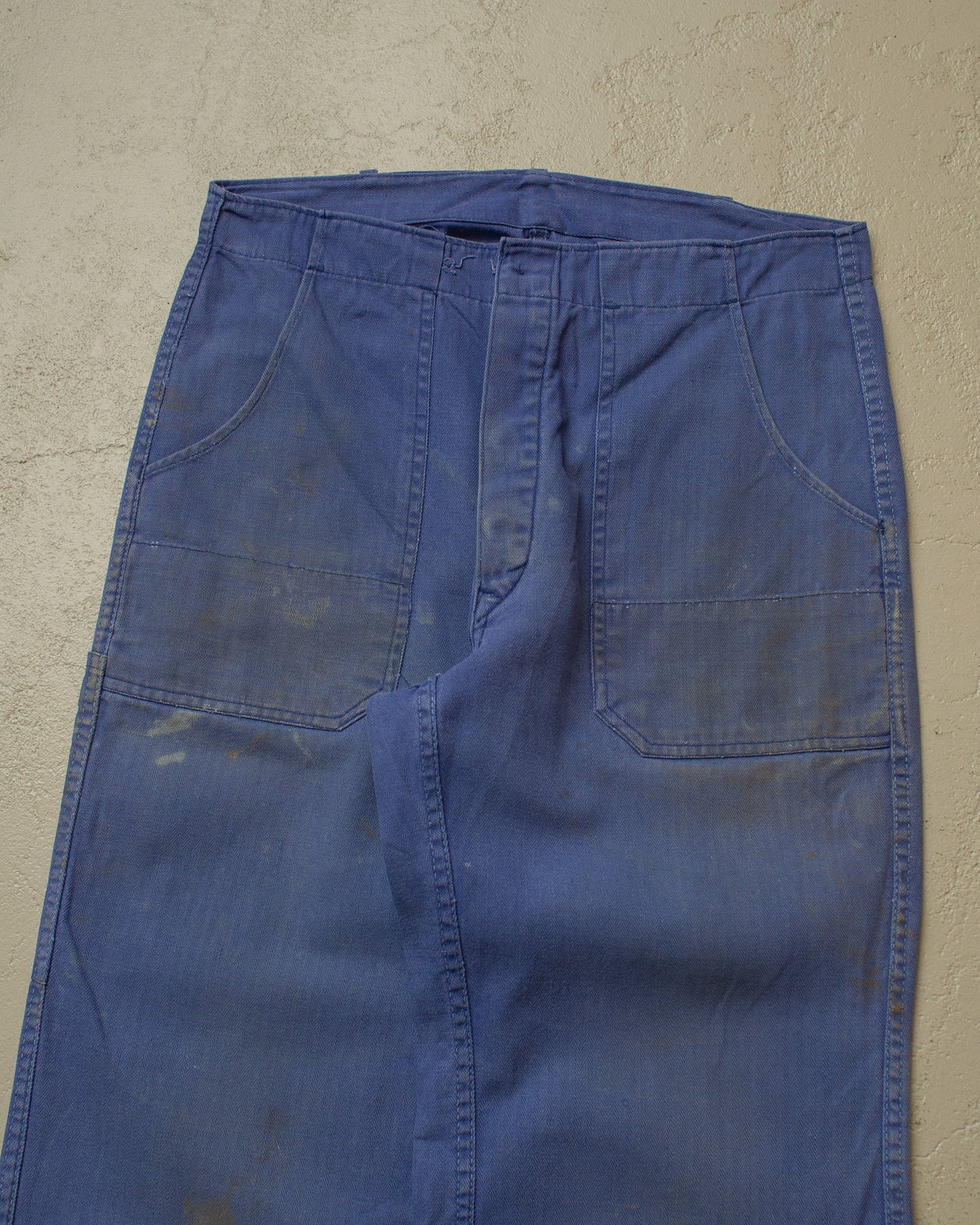 1960s/70s German Workwear Pants blue - W32 L30