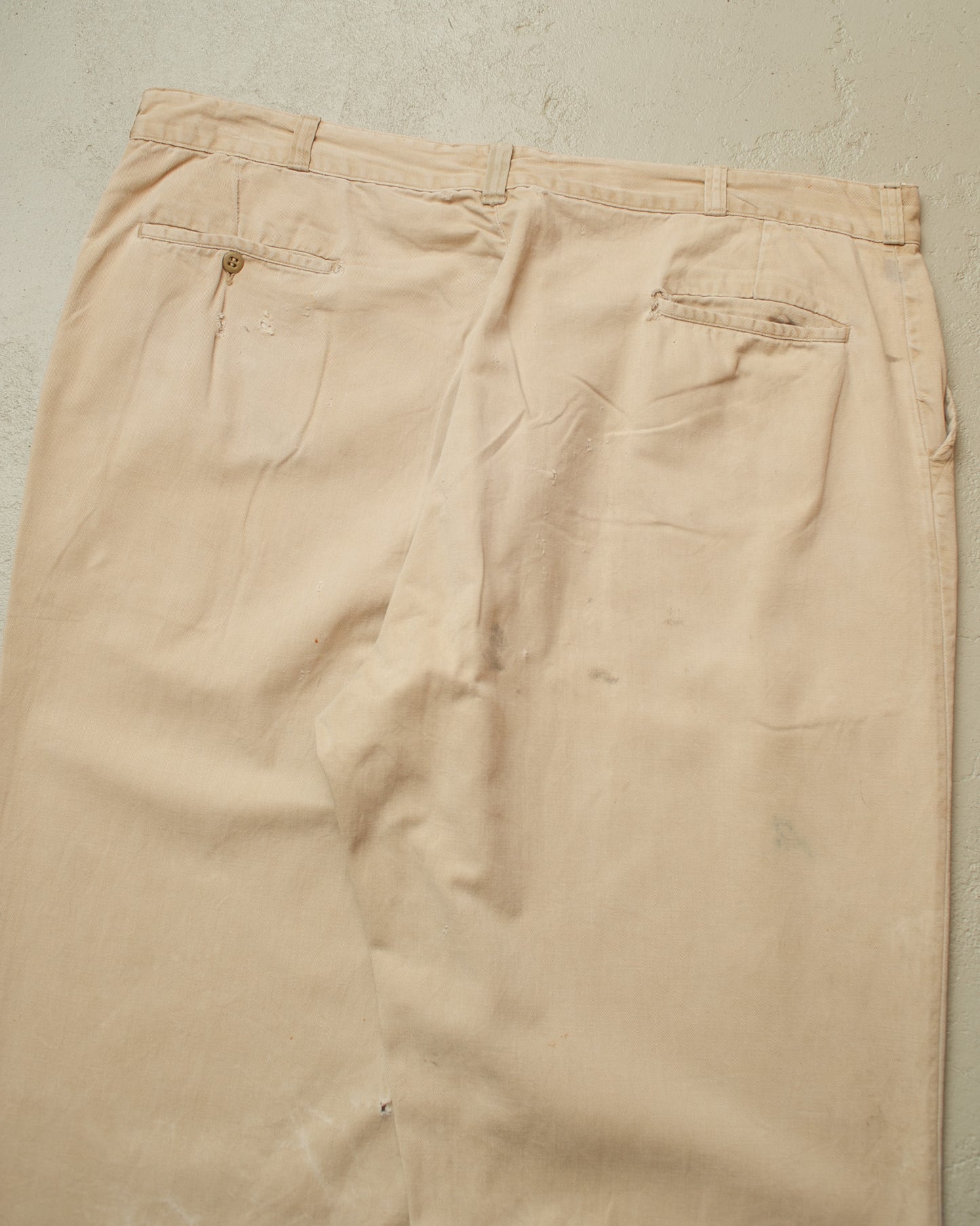 1950s distressed US Army Chino Pants beige - W43 L32
