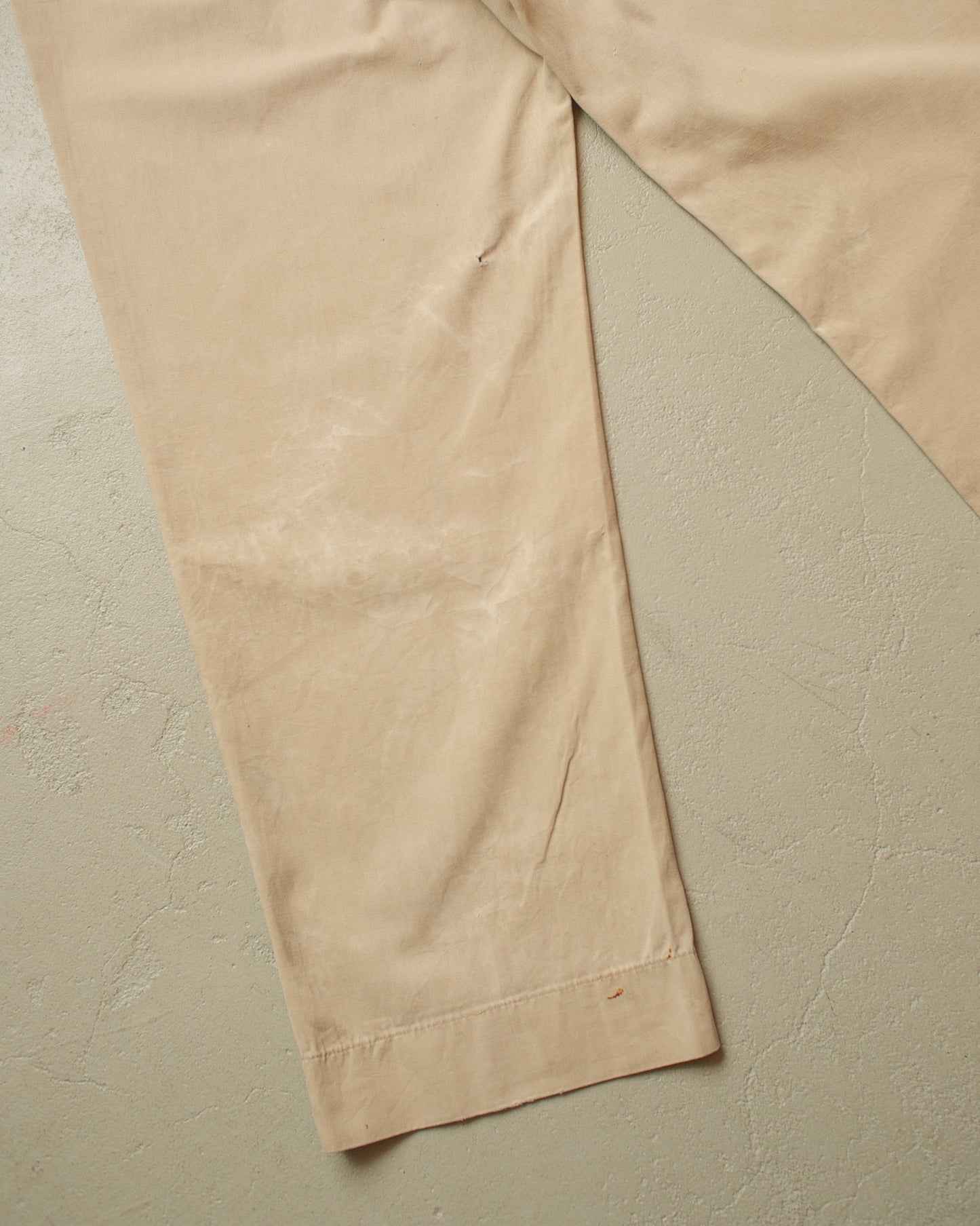 1950s distressed US Army Chino Pants beige - W43 L32