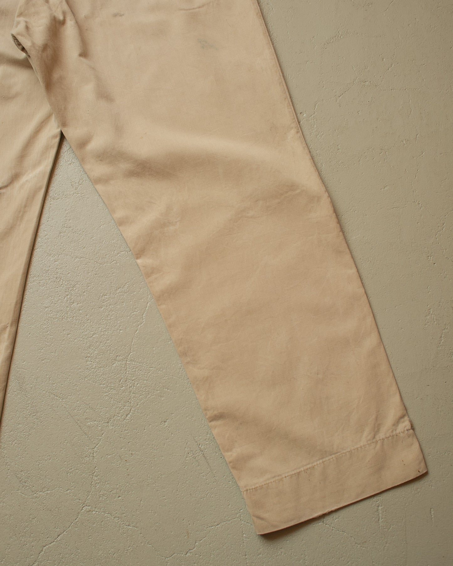 1950s distressed US Army Chino Pants beige - W43 L32