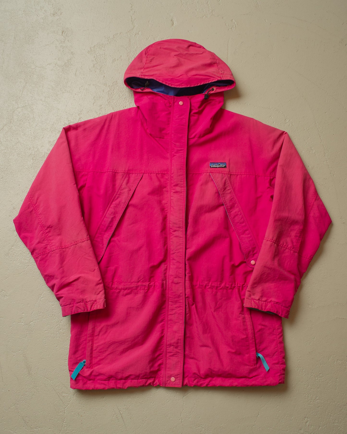 1980s Womens Faded Patagonia Parka pink - L/XL