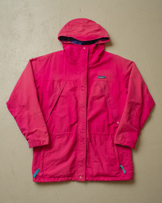 1980s Womens Faded Patagonia Parka pink - L/XL