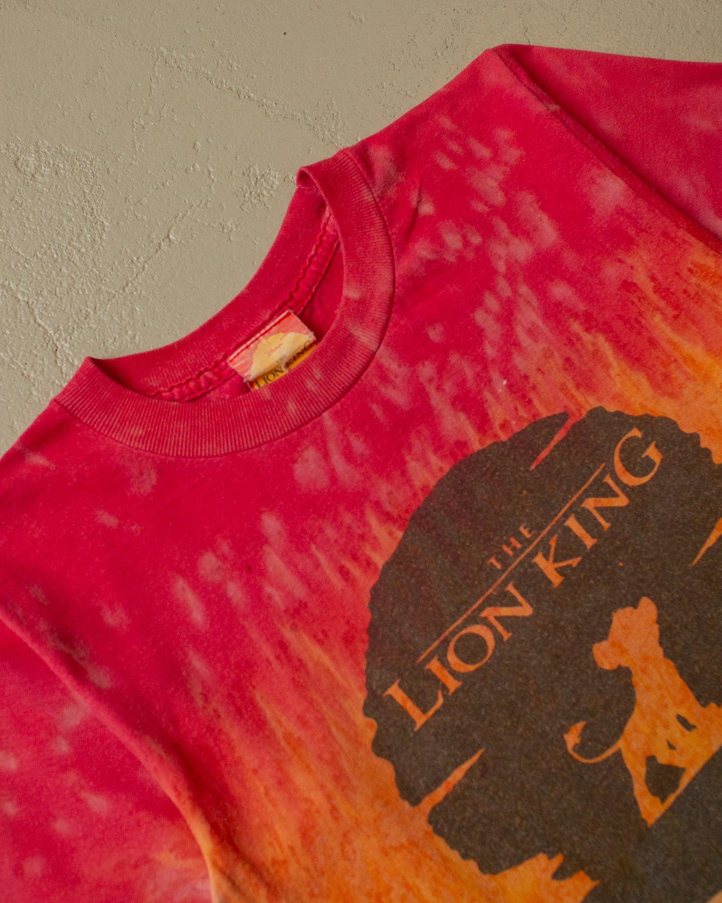 1990s distressed The Lion King Tie Dye T-shirt - Womens XS/S