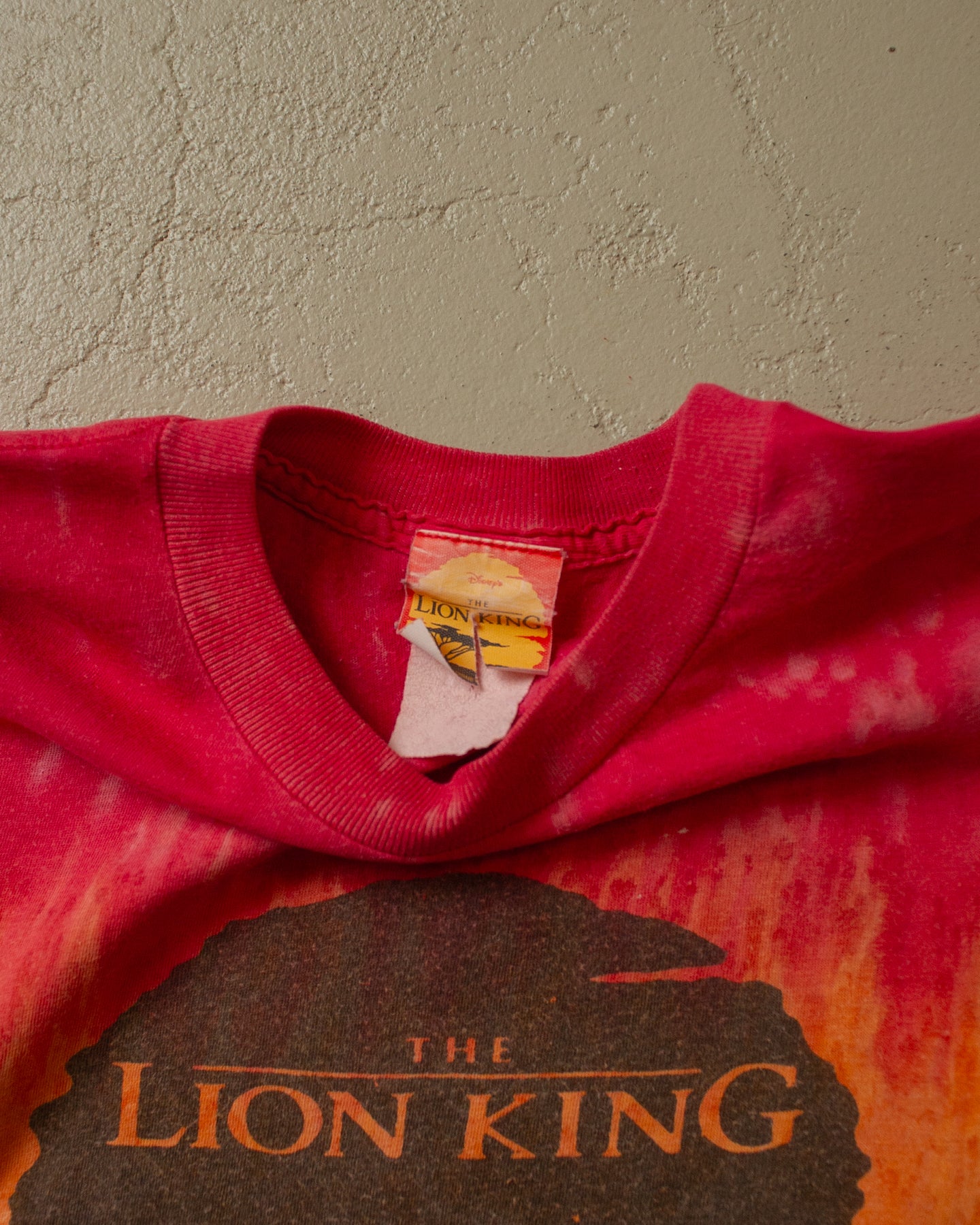 1990s distressed The Lion King Tie Dye T-shirt - Womens XS/S