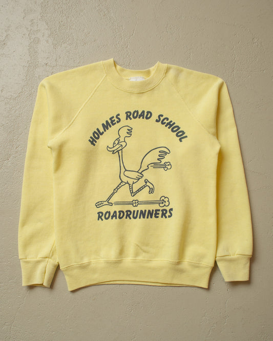 1980s Womens Roadrunners Sweatshirt yellow - XS