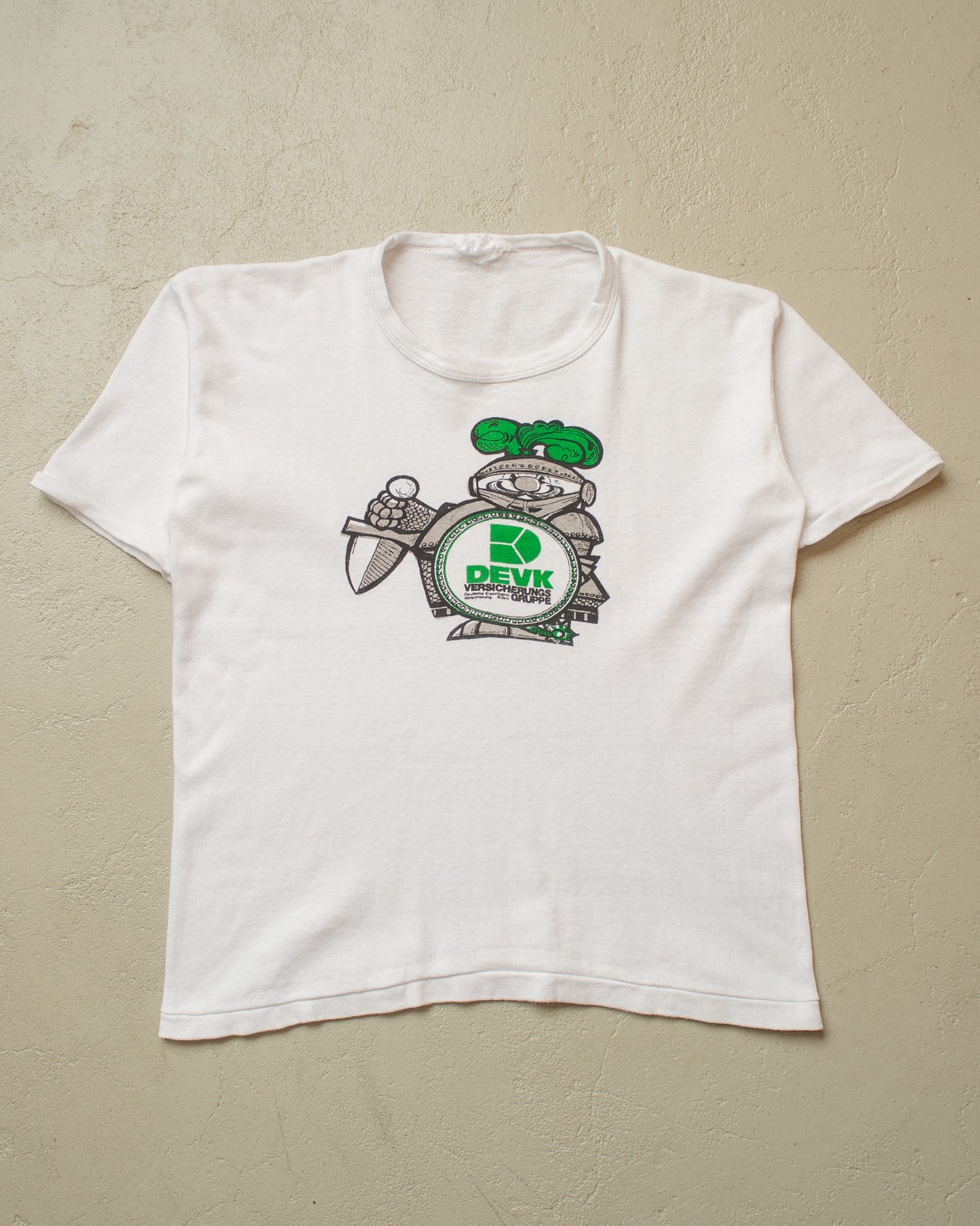 1970s German Train Insurance Group Ringer T-shirt - S/M