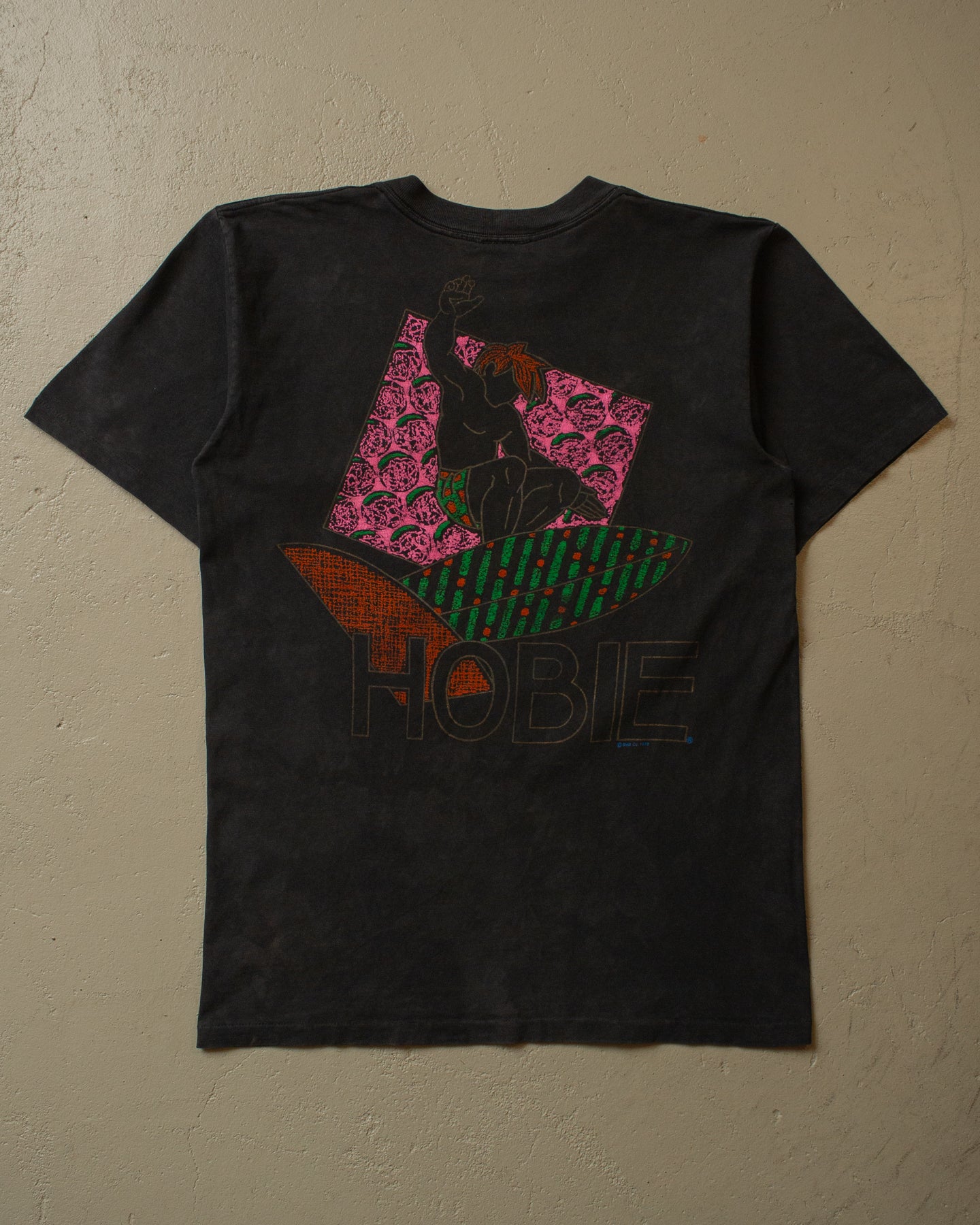 1988 Faded Hobie Surf T-shirt black - M/L