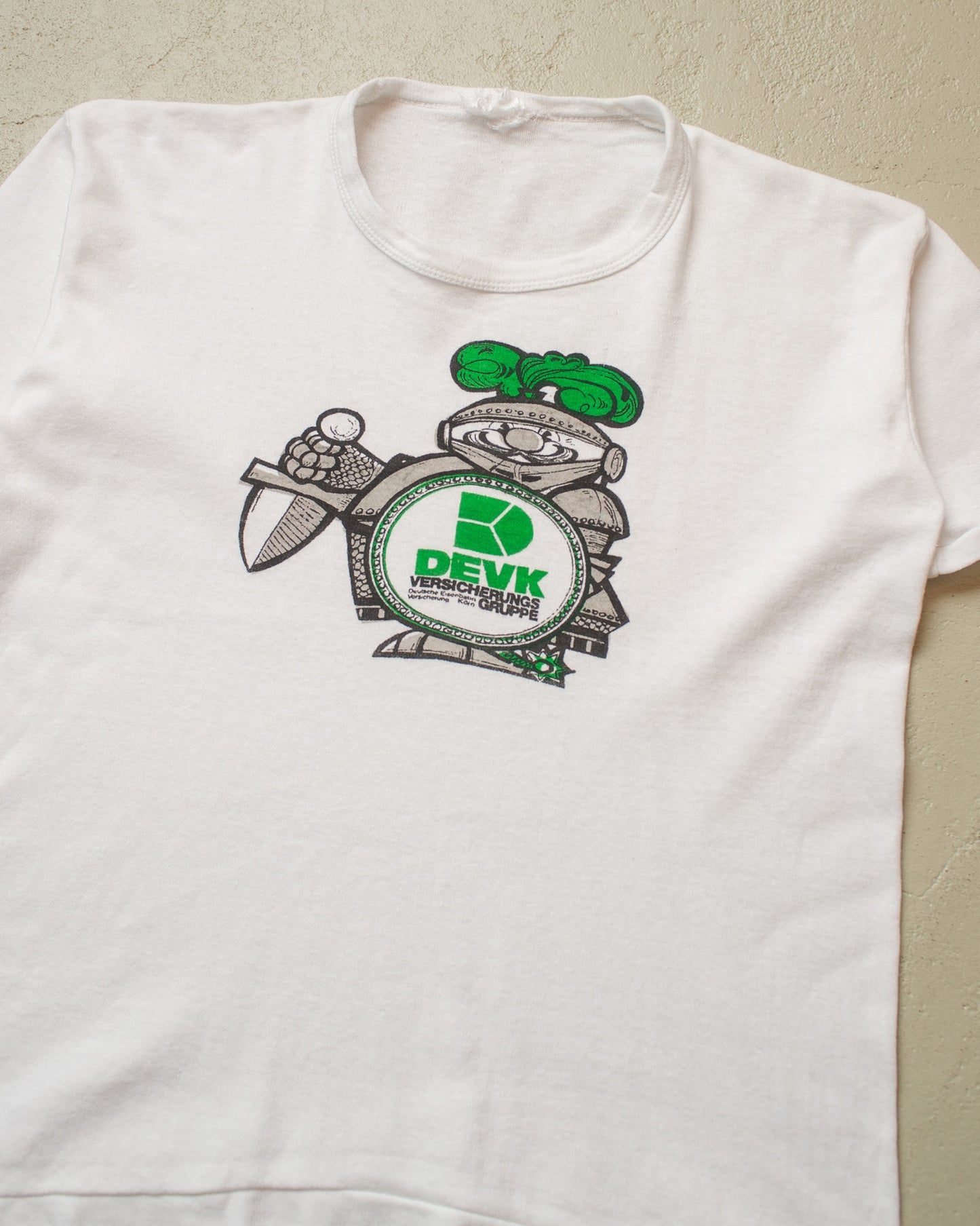 1970s German Train Insurance Group Ringer T-shirt - S/M