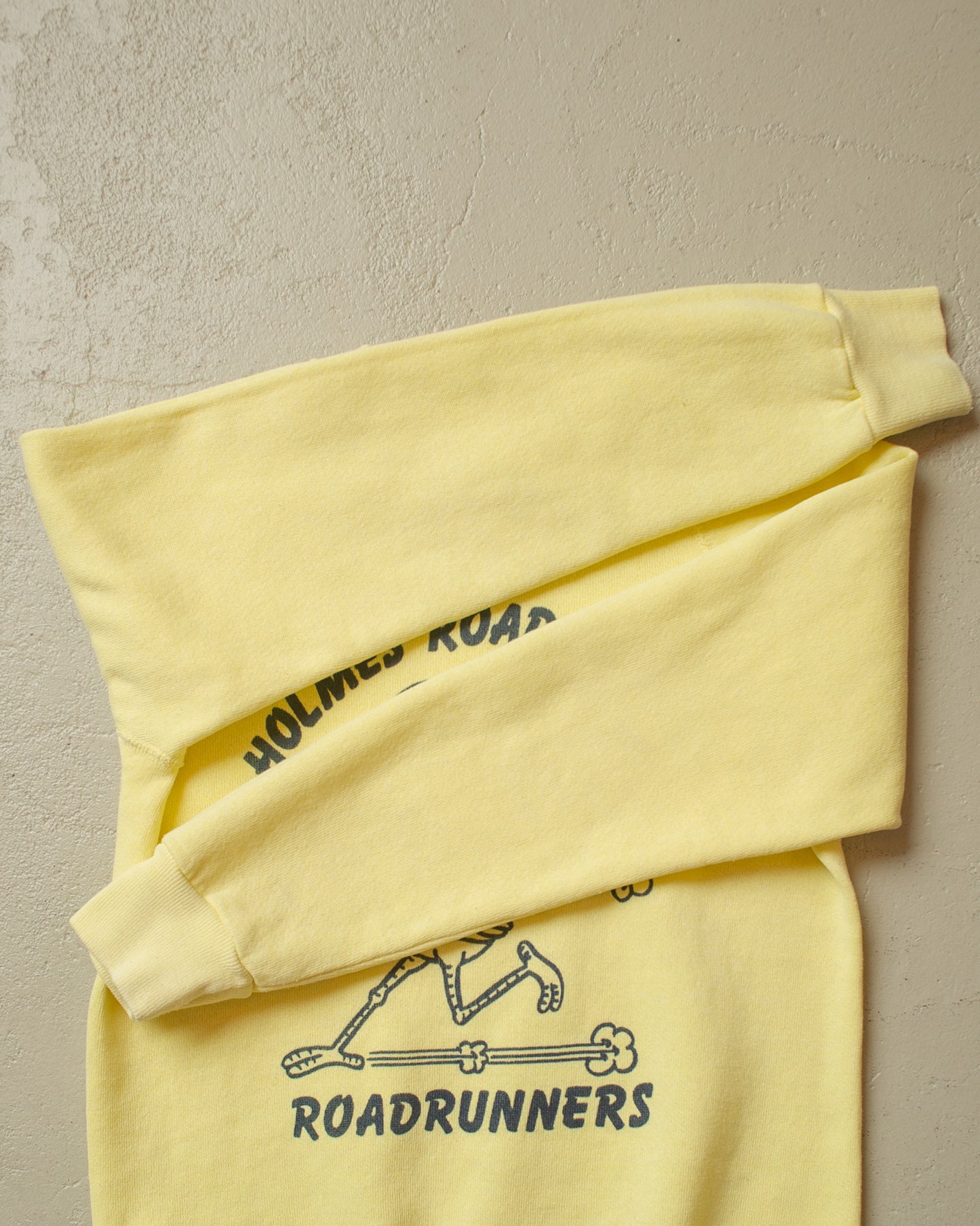 1980s Womens Roadrunners Sweatshirt yellow - XS