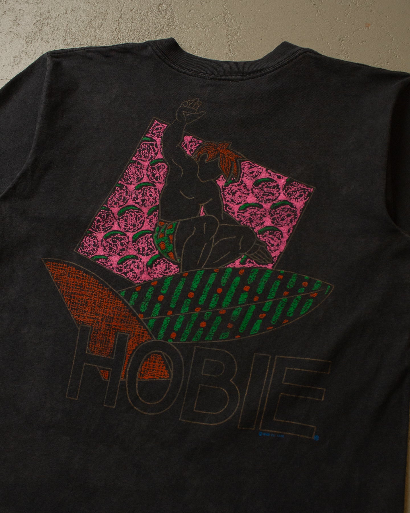 1988 Faded Hobie Surf T-shirt black - M/L