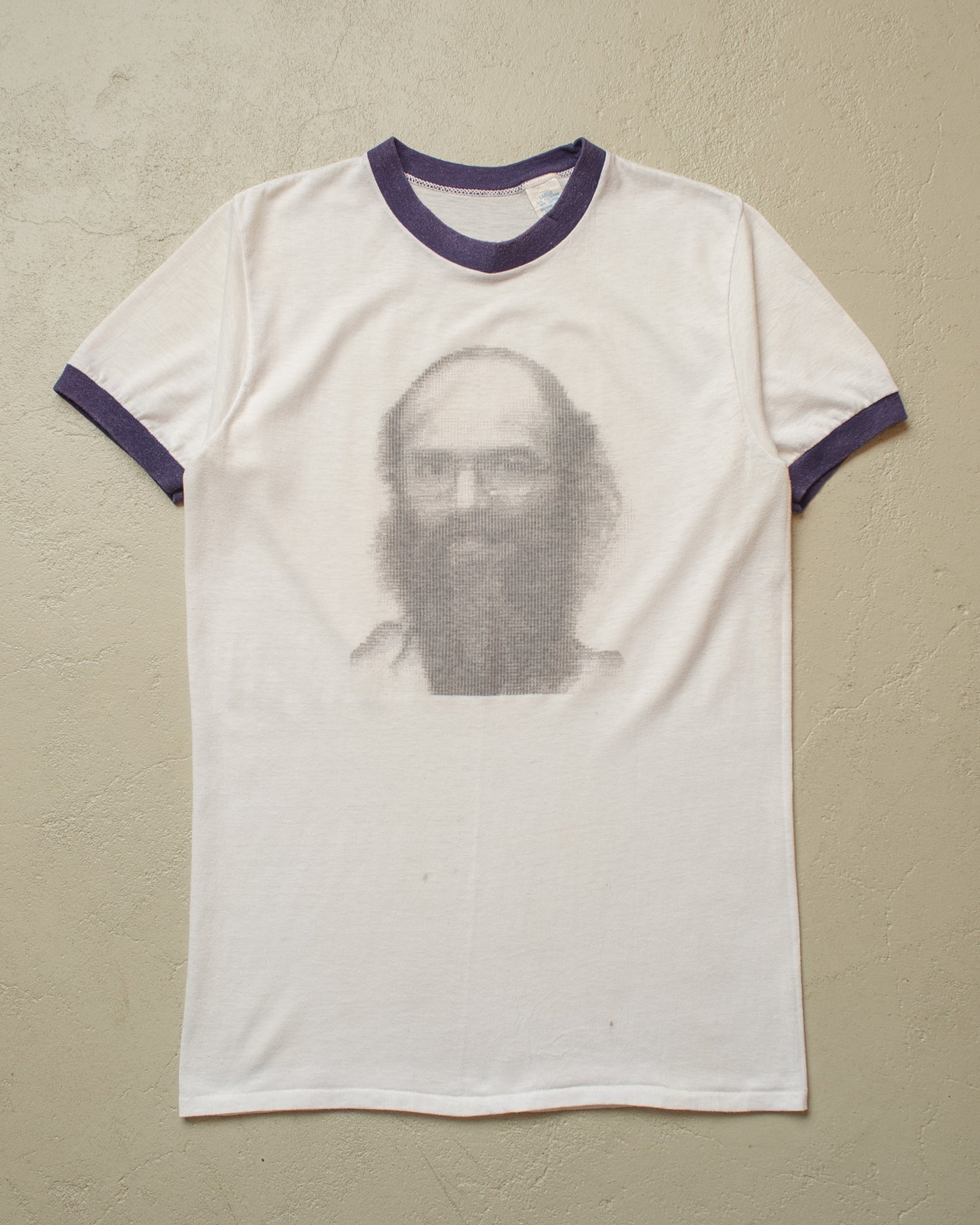 1970s Roch Thèriault? Ringer T-shirt white - M