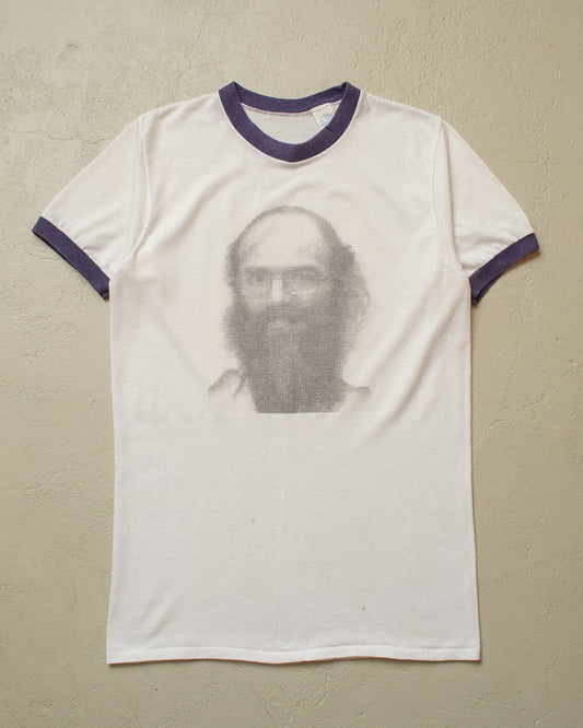 1970s Roch Thèriault? Ringer T-shirt white - M