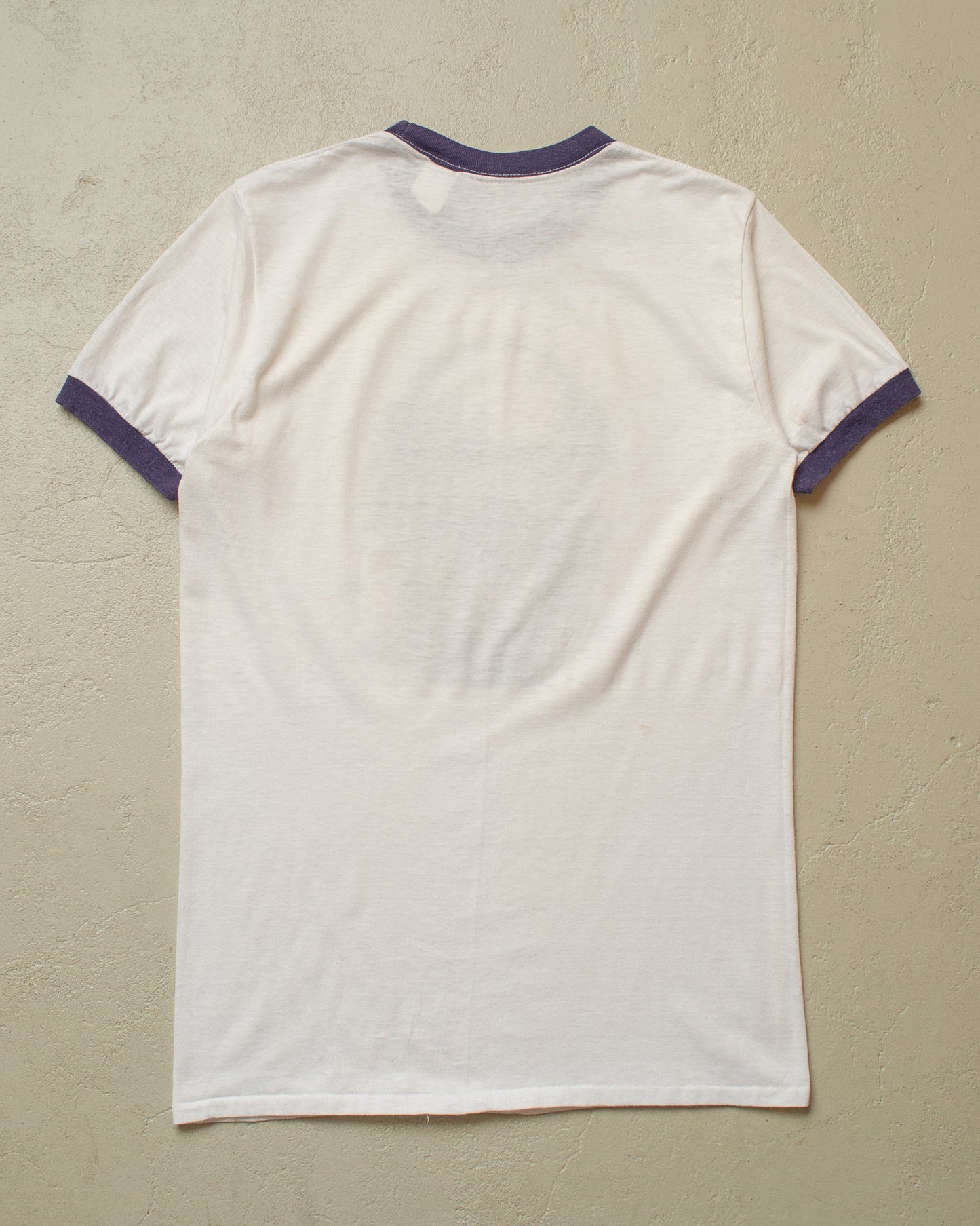 1970s Roch Thèriault? Ringer T-shirt white - M