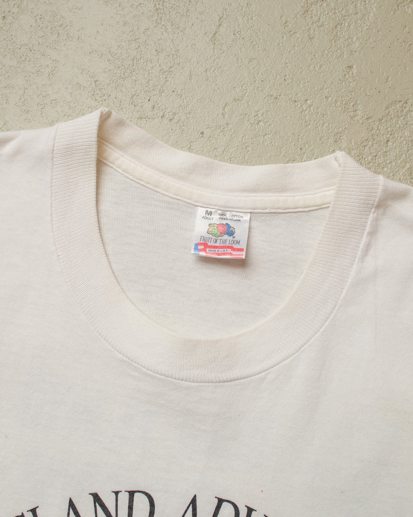 1990s Island Adventure Boyscouts T-shirt white - M