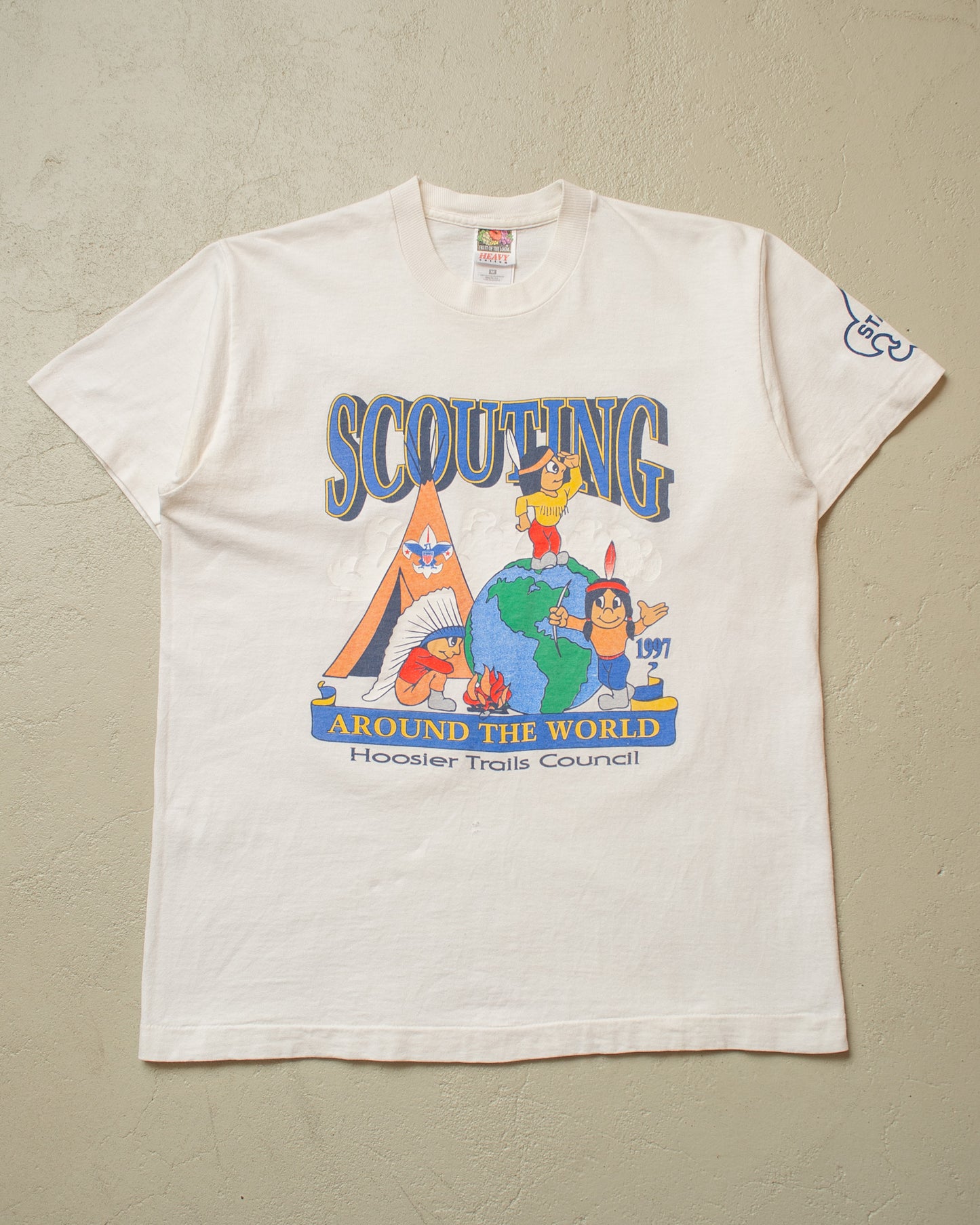 1997 Boyscouts "around the World" T-shirt white - M