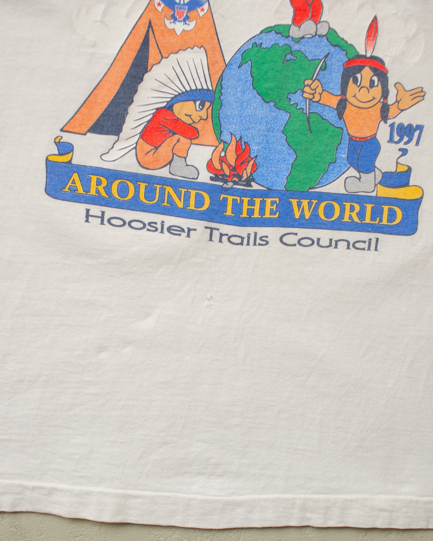 1997 Boyscouts "around the World" T-shirt white - M