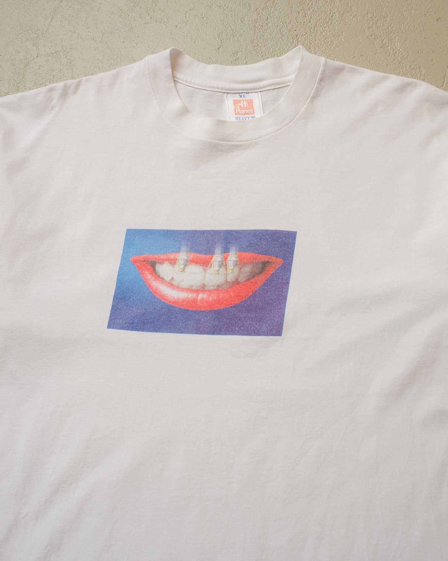 1990s Brånemark Teeth Implant T-shirt white - XL