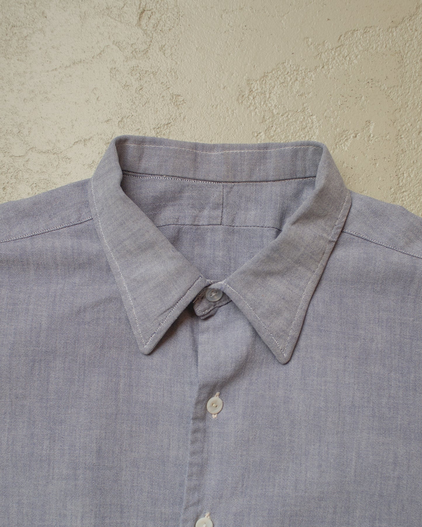 1930s/40s French Cotton Work Shirt blue - XL