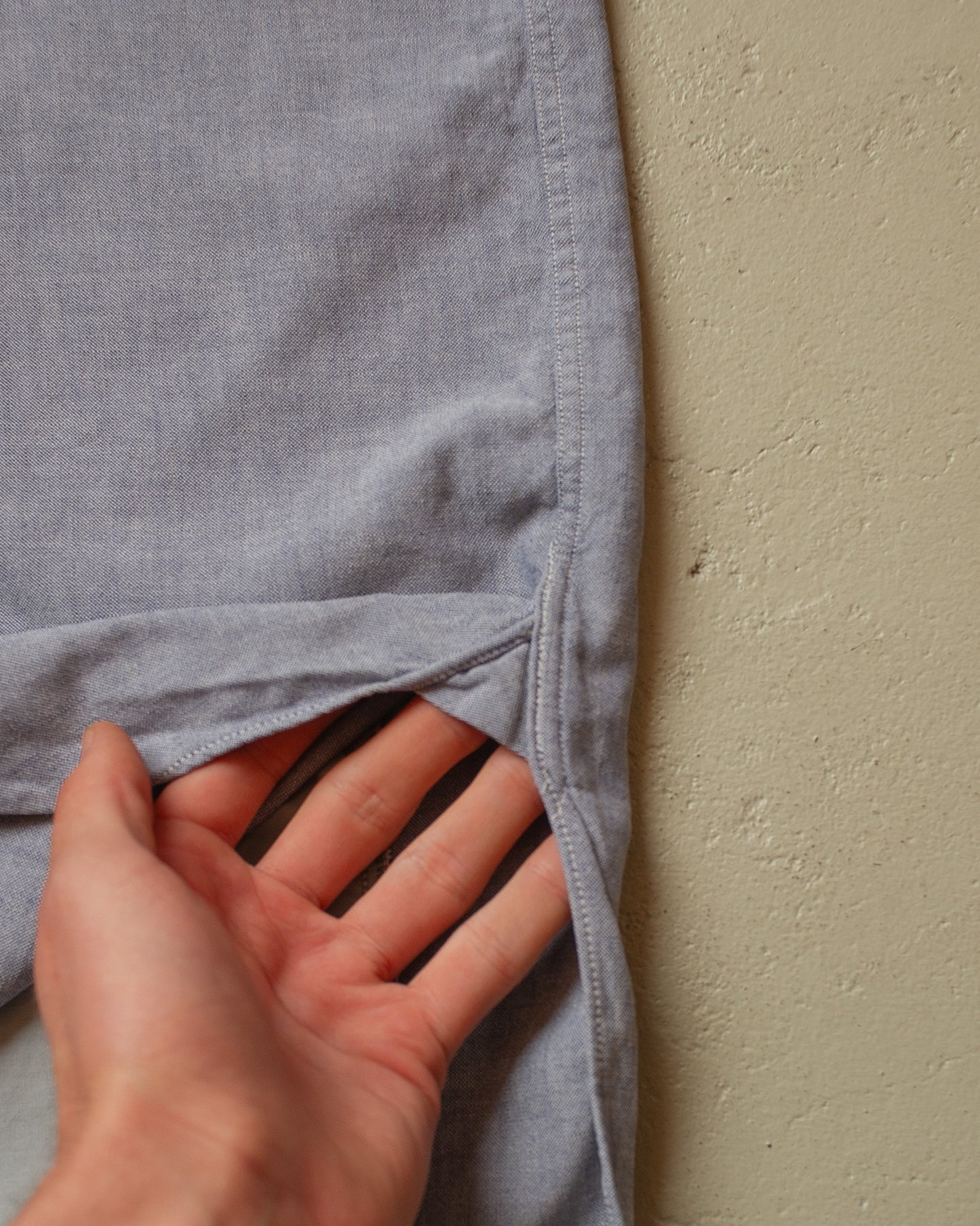 1930s/40s French Cotton Work Shirt blue - XL