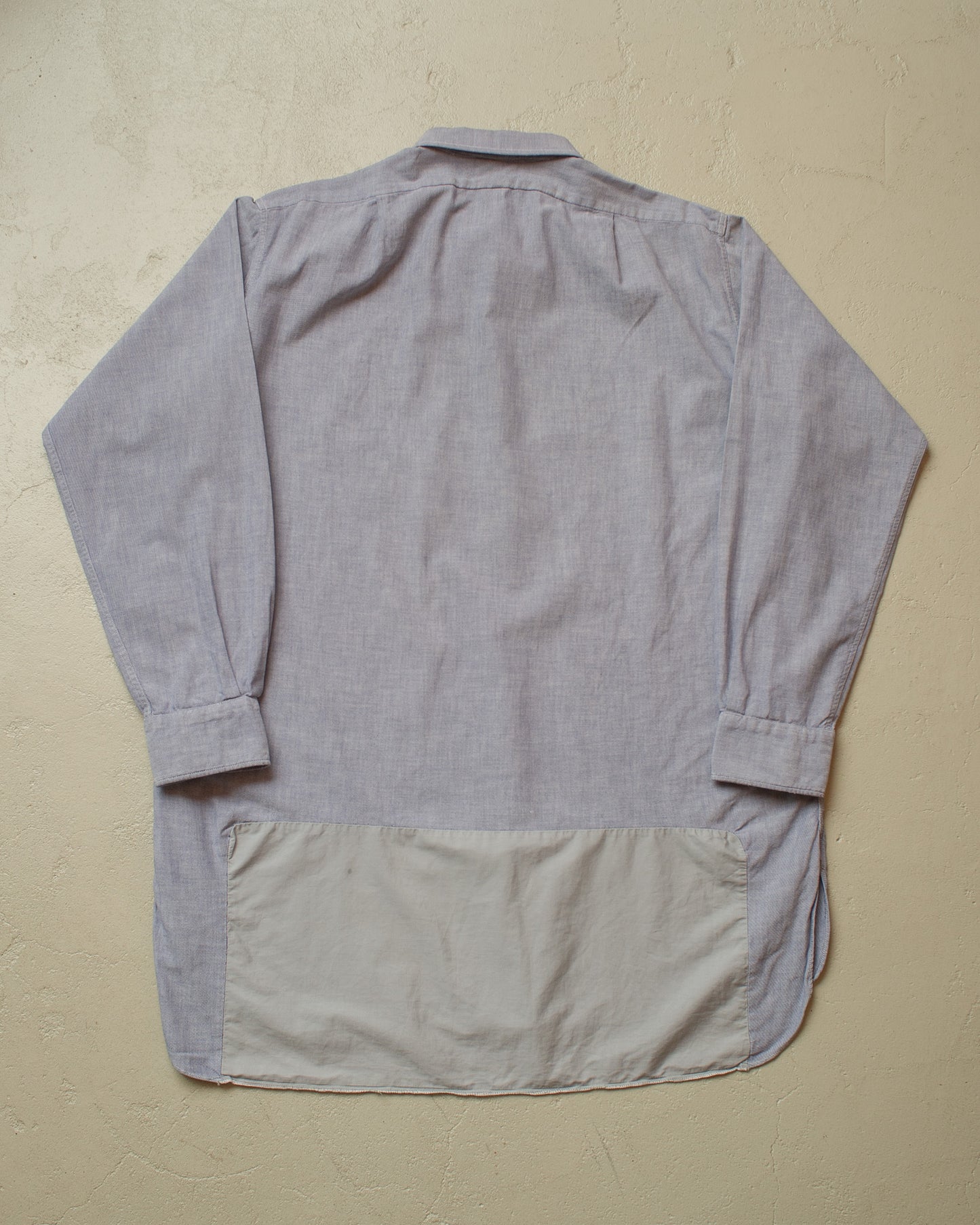1930s/40s French Cotton Work Shirt blue - XL