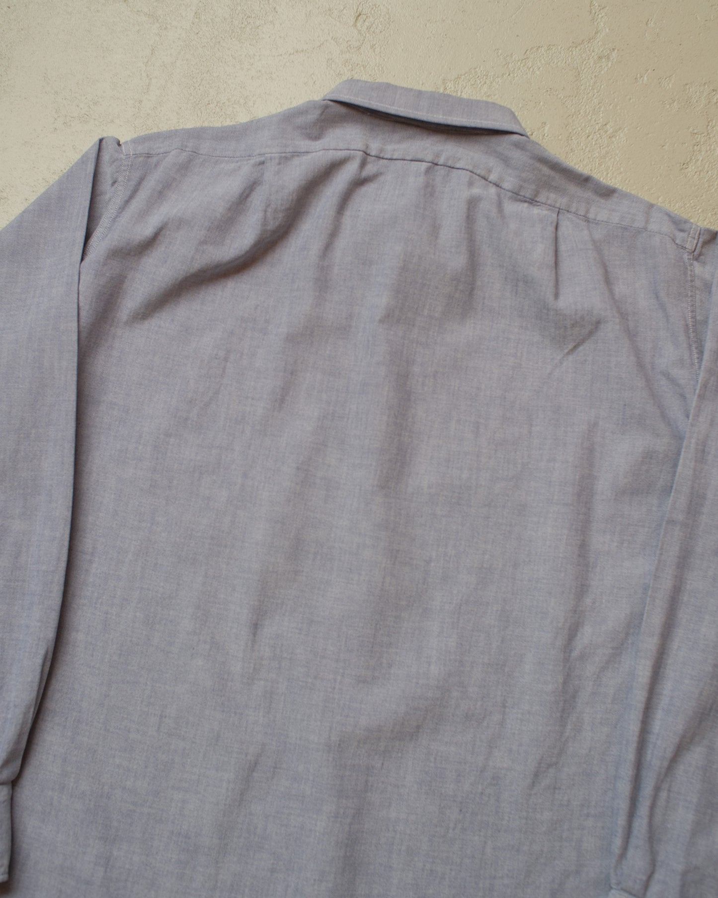 1930s/40s French Cotton Work Shirt blue - XL