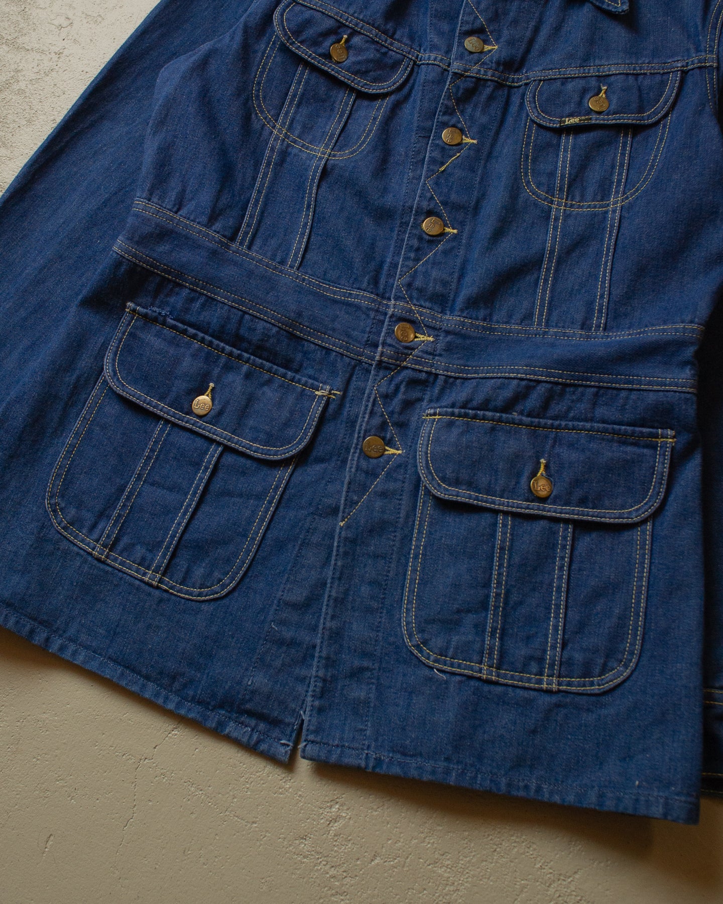 1970s Lee Denim Coat blue - L