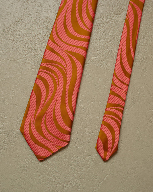 1970s Goldeck Pattern Tie pink