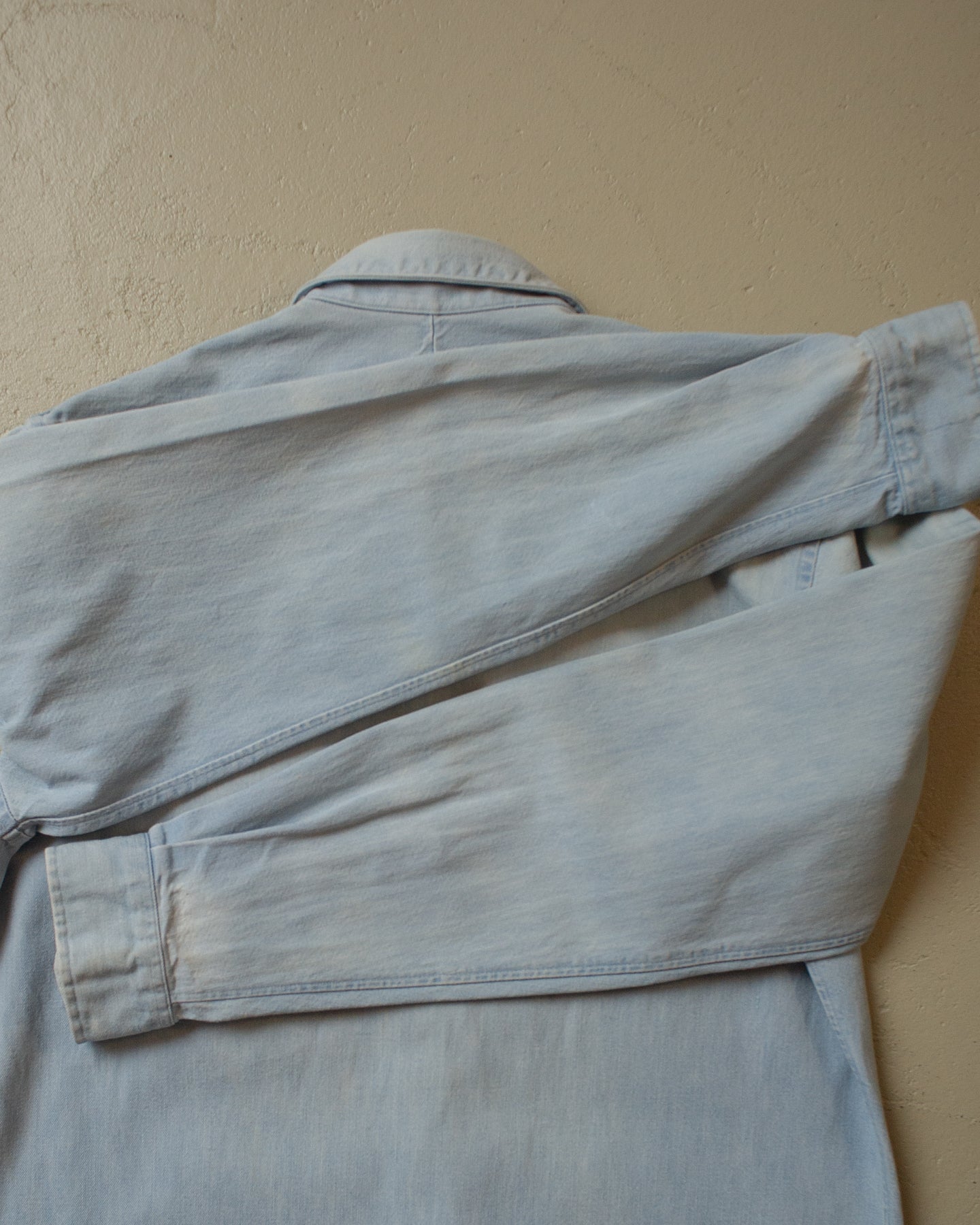 1990s Faded Ralph Lauren Western Denim Shirt blue - M