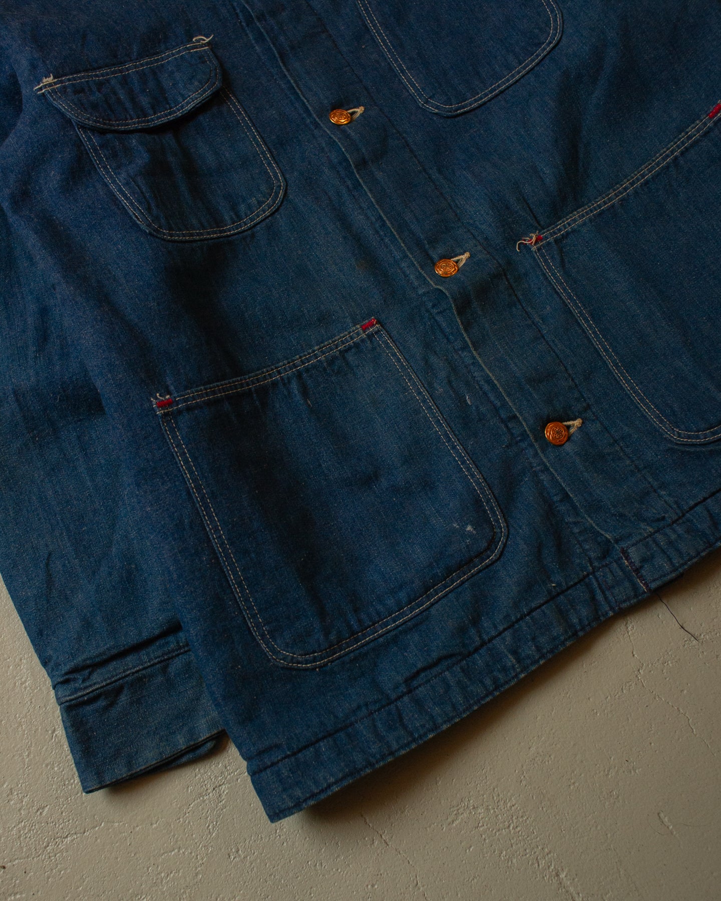 1970s Deadstock Wrangler Big Ben Chore Coat blue - M/L