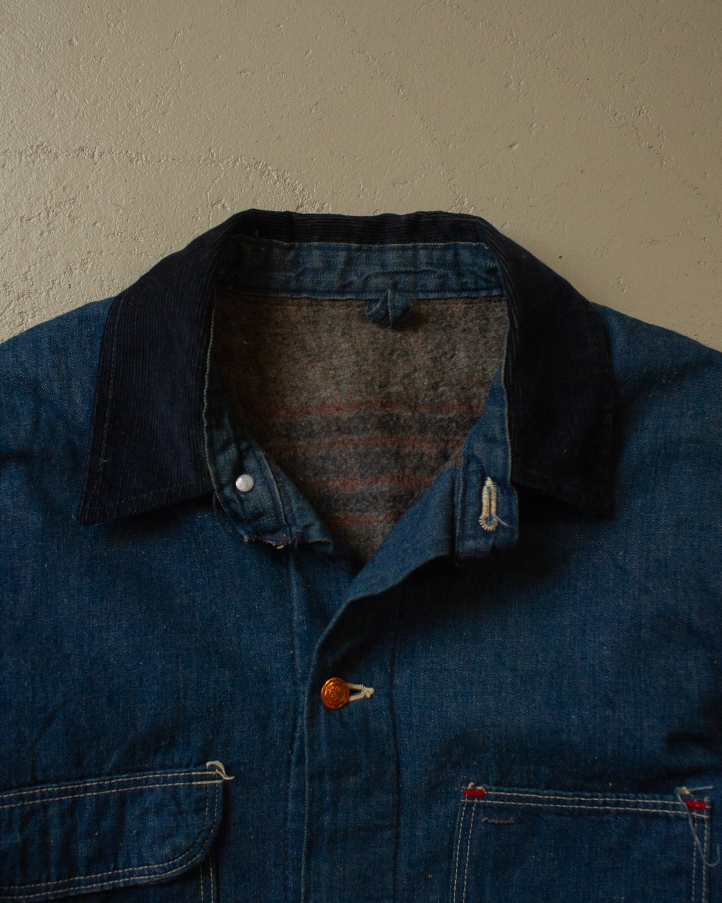 1970s Deadstock Wrangler Big Ben Chore Coat blue - M/L