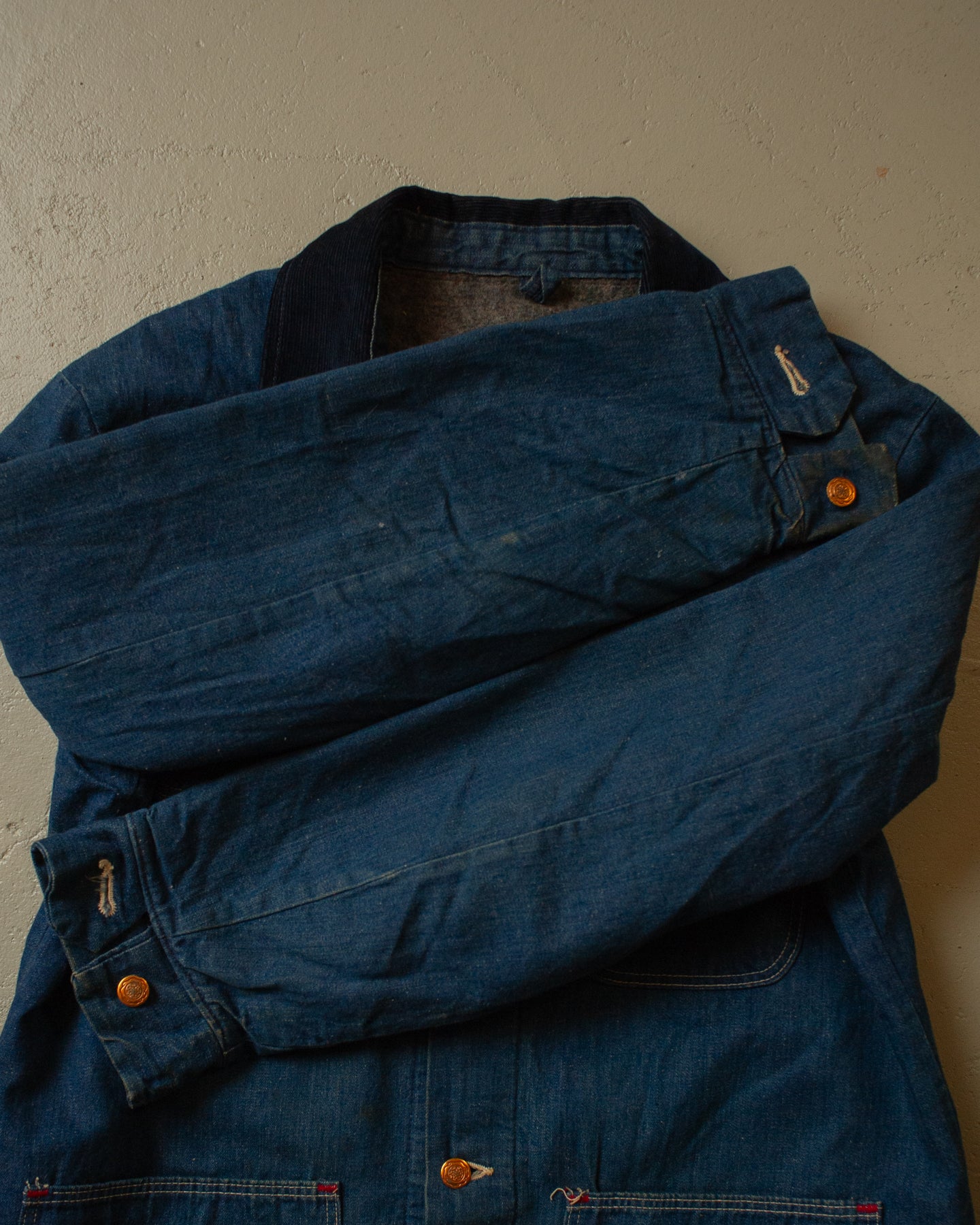 1970s Deadstock Wrangler Big Ben Chore Coat blue - M/L