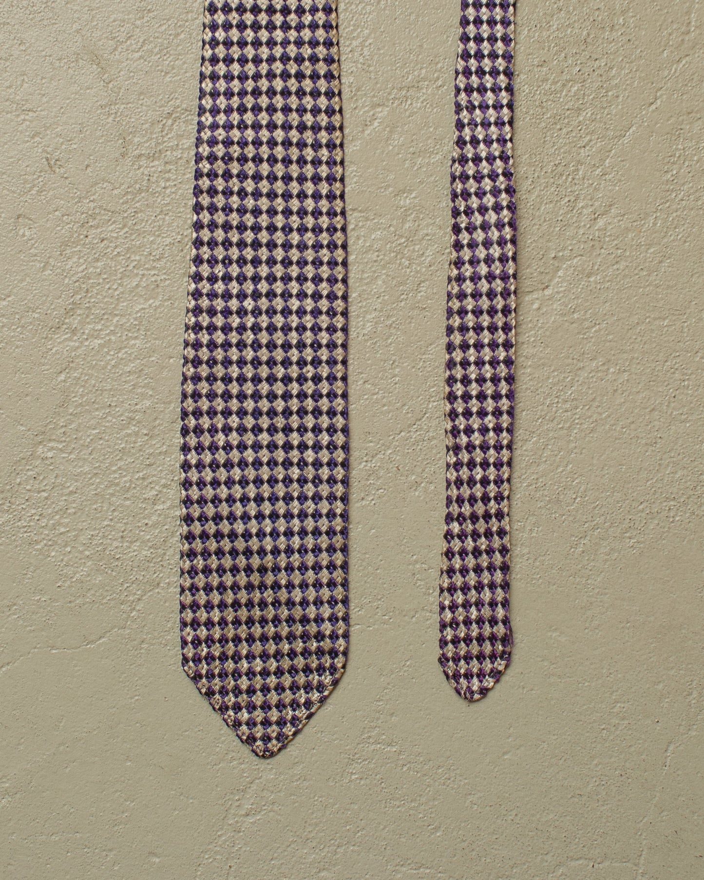 1950s/60s Pattern Tie grey/purple
