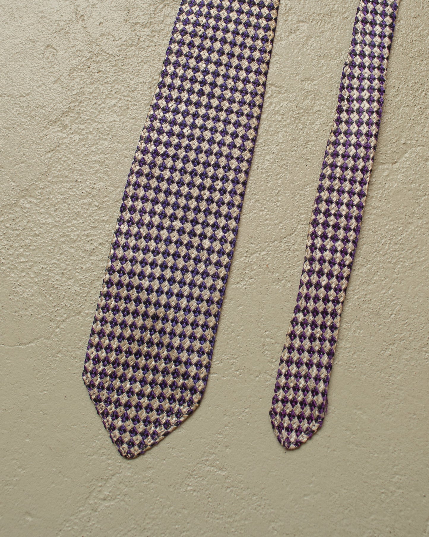 1950s/60s Pattern Tie grey/purple